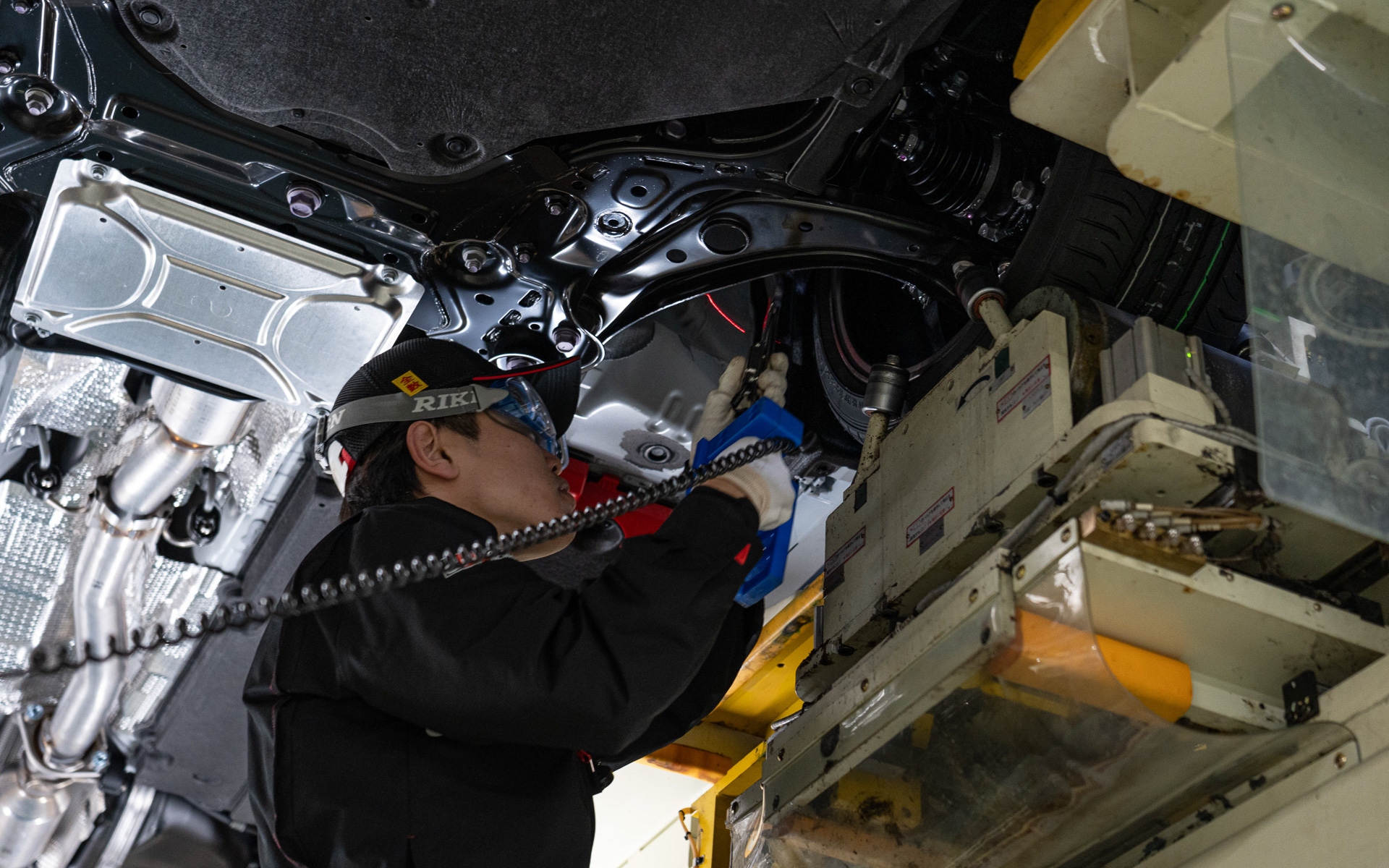 数値を見ながら仕上げていく