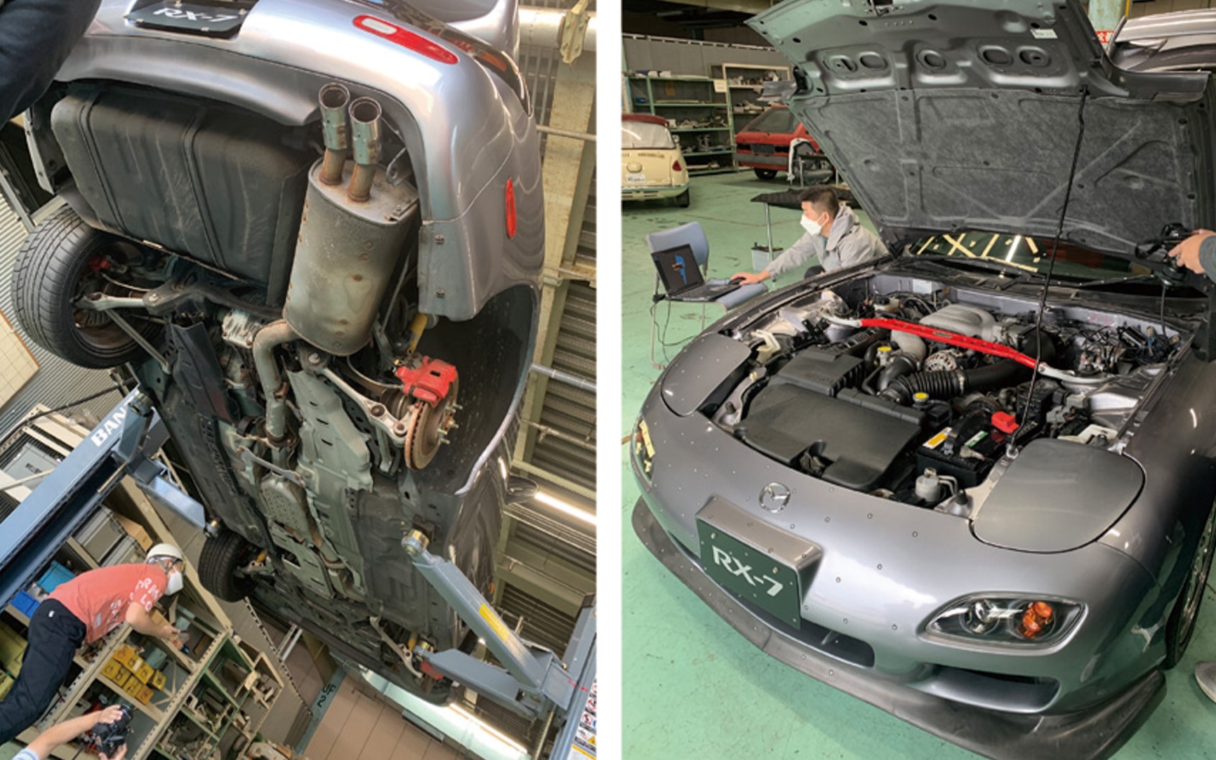 職人が最先端3Dスキャン技術を駆使してRX-7のデータ化を実行