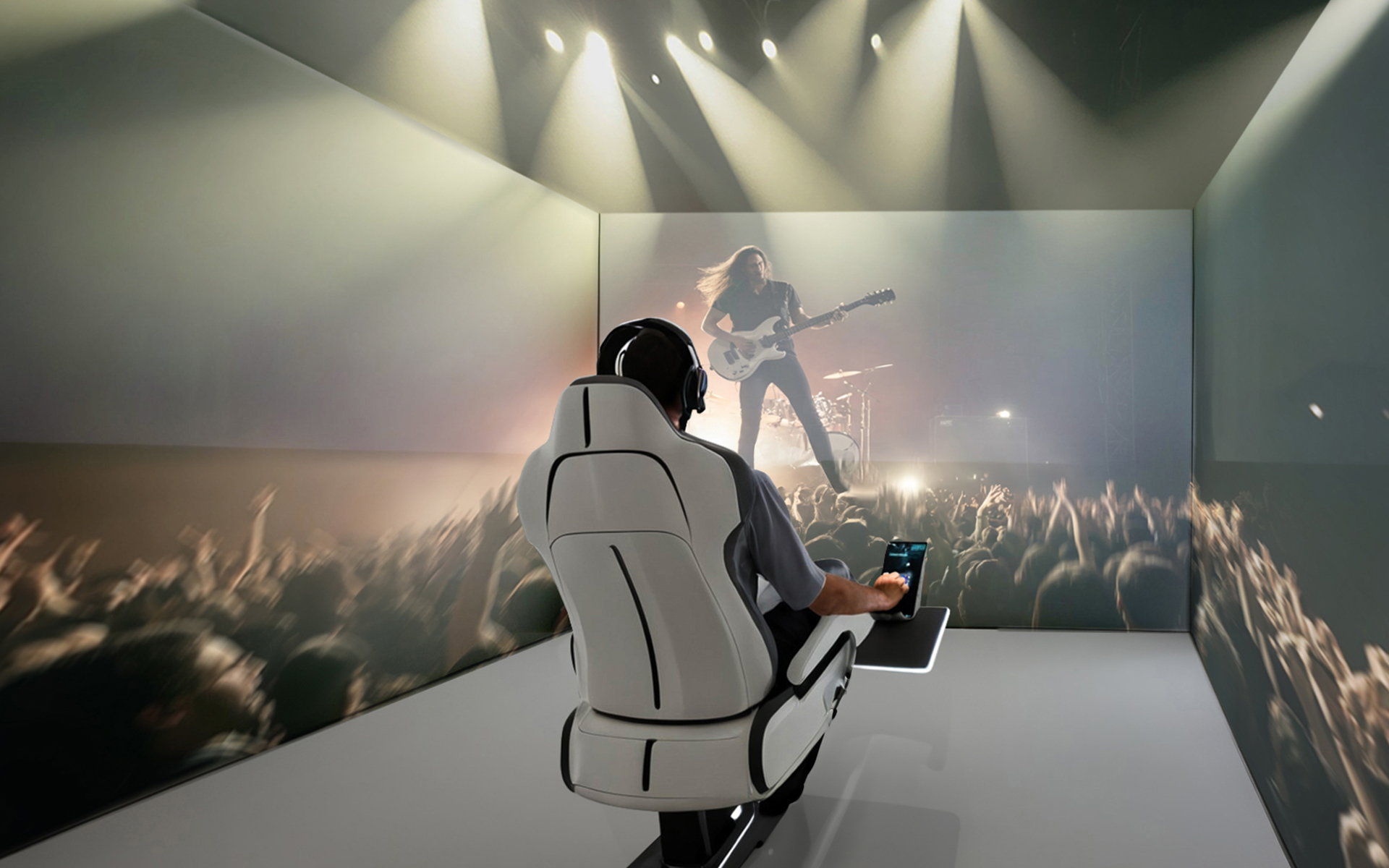 大きなモニターを搭載したシミュレーションルームなら没入感はより高まる