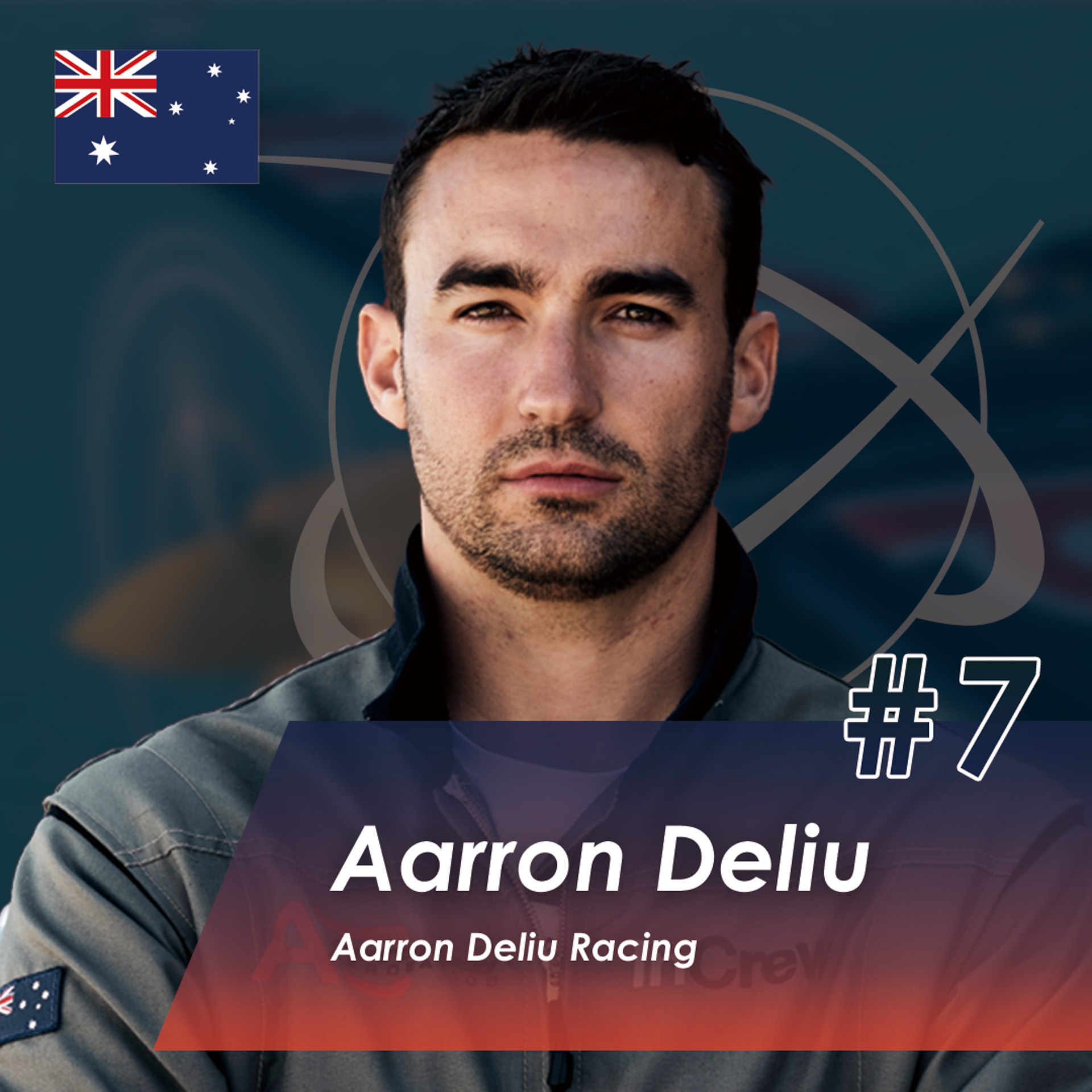 #7 アーロン・デルー選手（Aarron Deliu Racing/オーストラリア）。AIR RACE X 2025 ルーキー