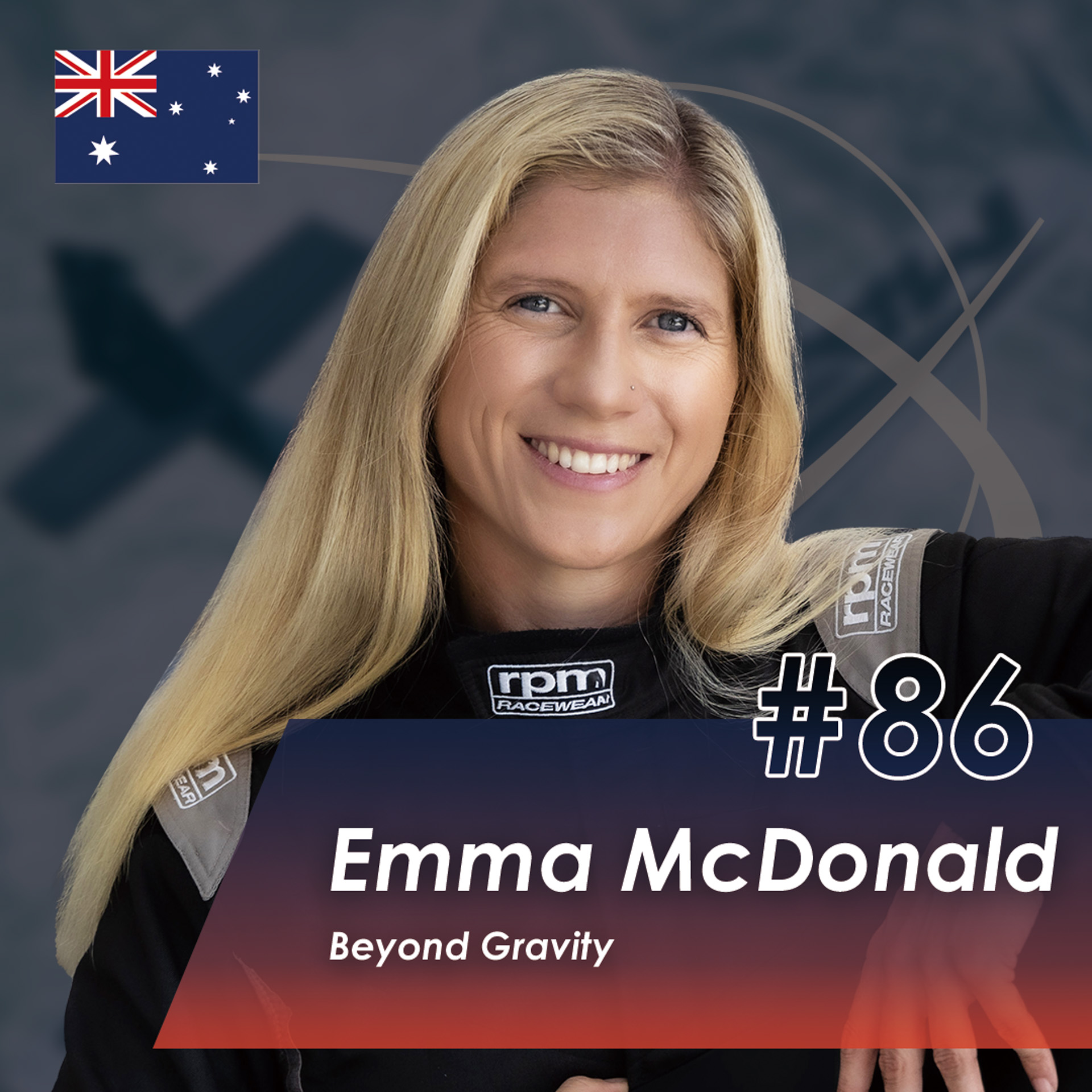 #86 エマ・マクドナルド選手（Beyond Gravity/オーストラリア）。AIR RACE X 2024 デビュー 5位