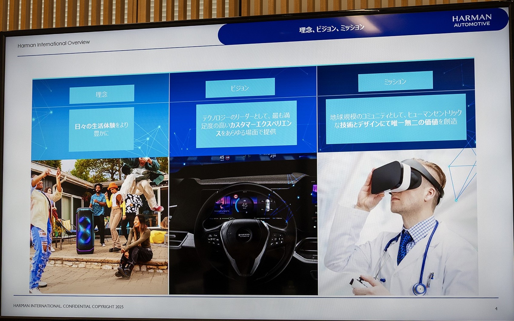 ハーマンインターナショナルの理念、ビジョン、ミッションについて