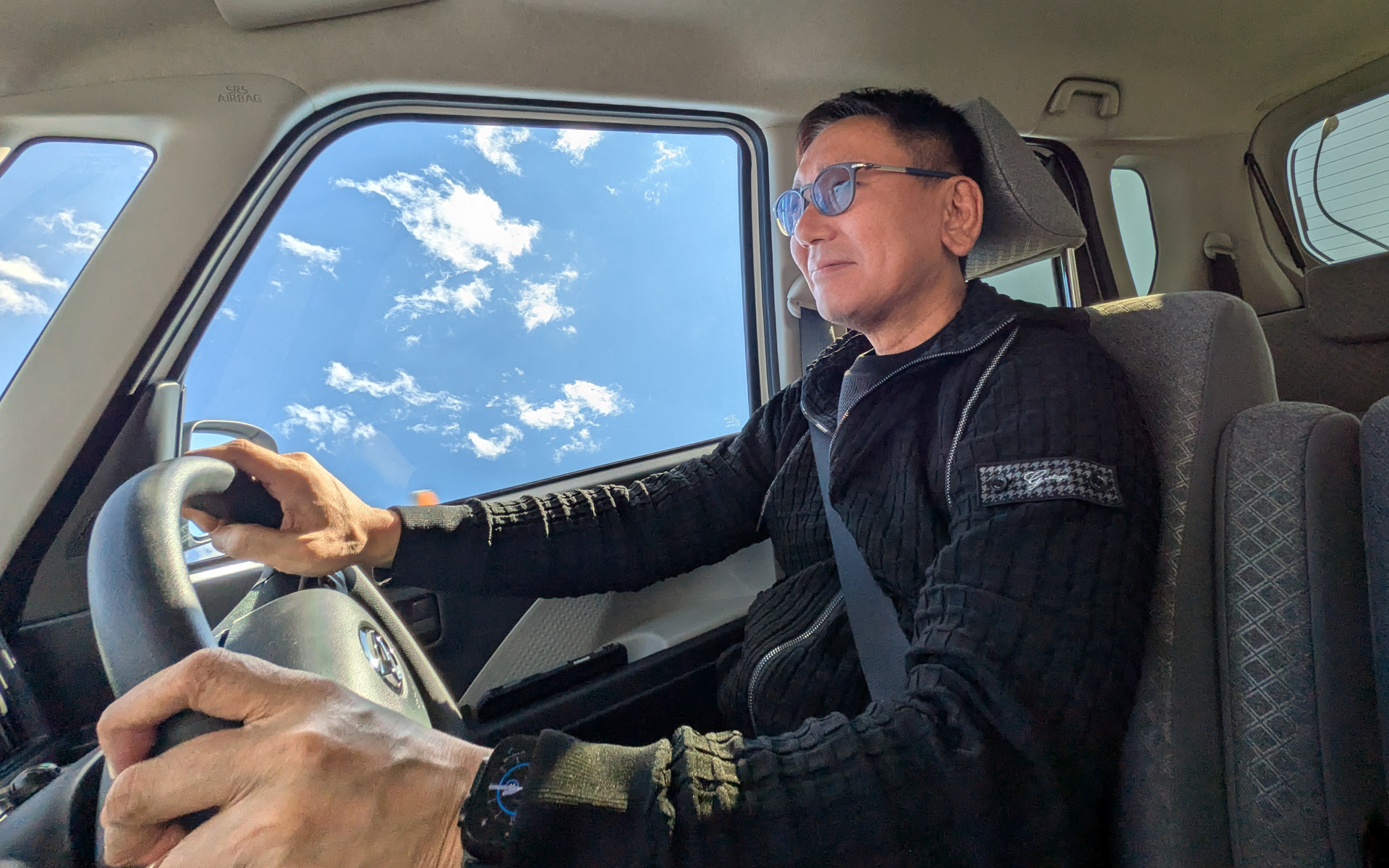 100km/h以上で走るバンクの最上段コースでも安定していた