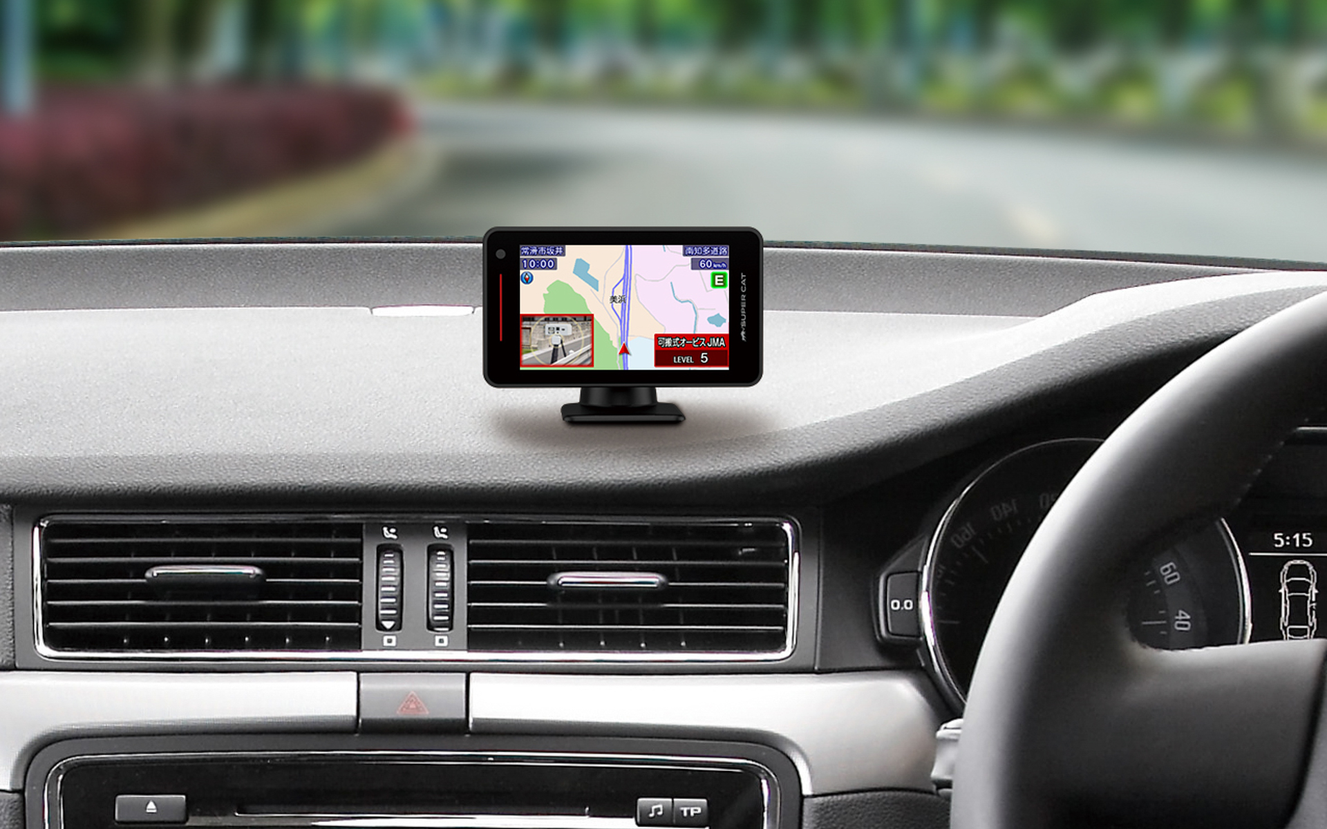 ダッシュボードへの装着イメージ