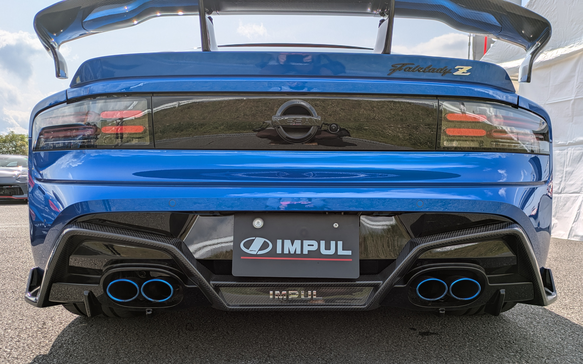 リアハーフスポイラー＆インパルマフラー用ガーニッシュ＆リアウイング