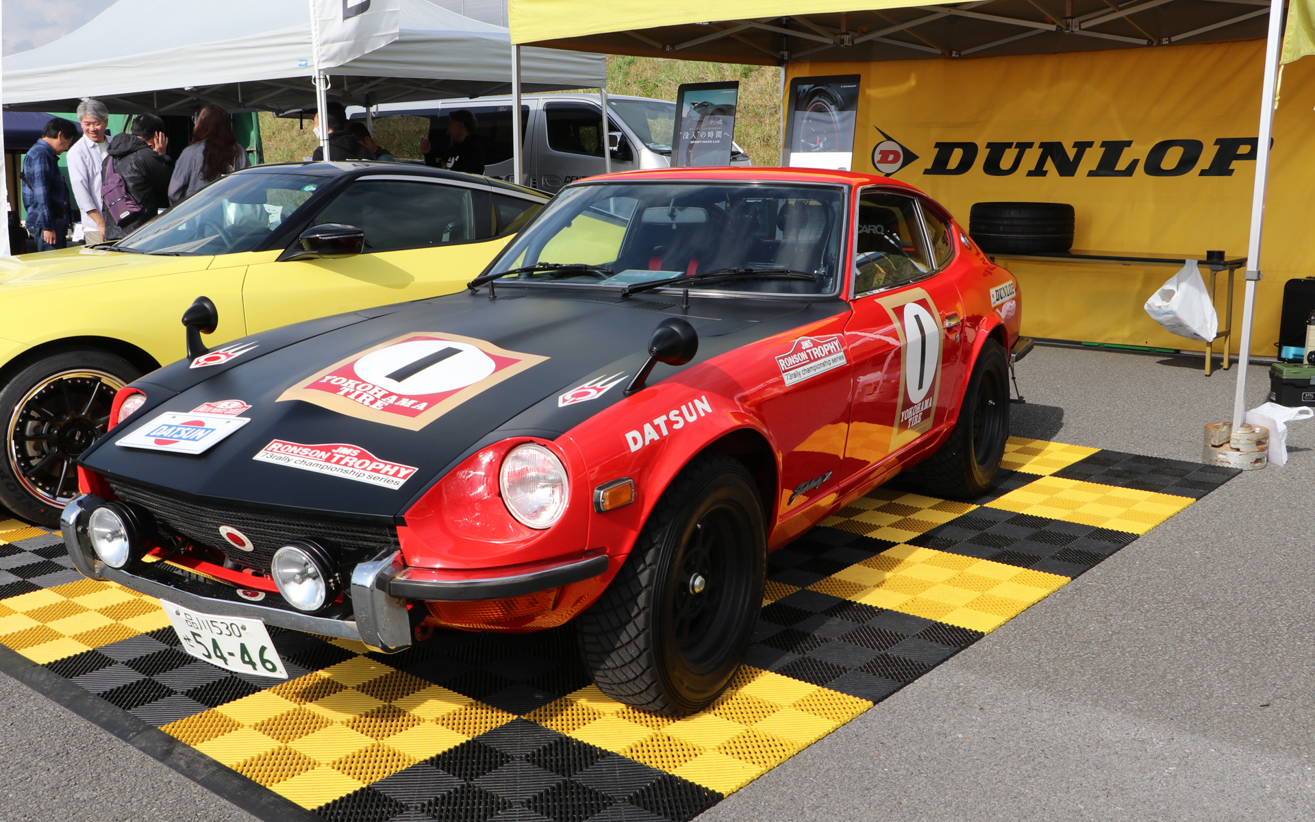 1973年のTACSクローバーラリーで総合優勝した車両は、ロールバーや安全部品などは現在のレギュレーションに合わせてレストアしているが、ボディなどは当時と同じの個体のまま。レプリカ（複製車両）ではないとのこと