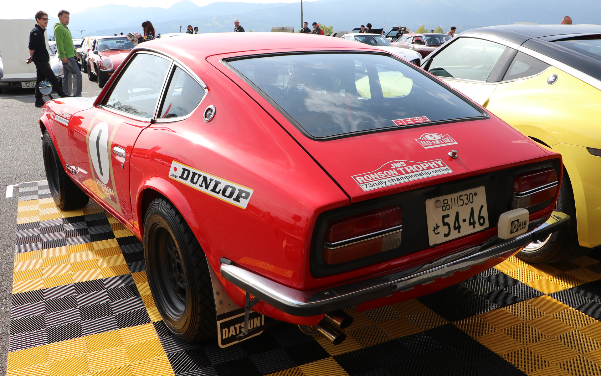 1973年のTACSクローバーラリーで総合優勝した車両は、ロールバーや安全部品などは現在のレギュレーションに合わせてレストアしているが、ボディなどは当時と同じの個体のまま。レプリカ（複製車両）ではないとのこと