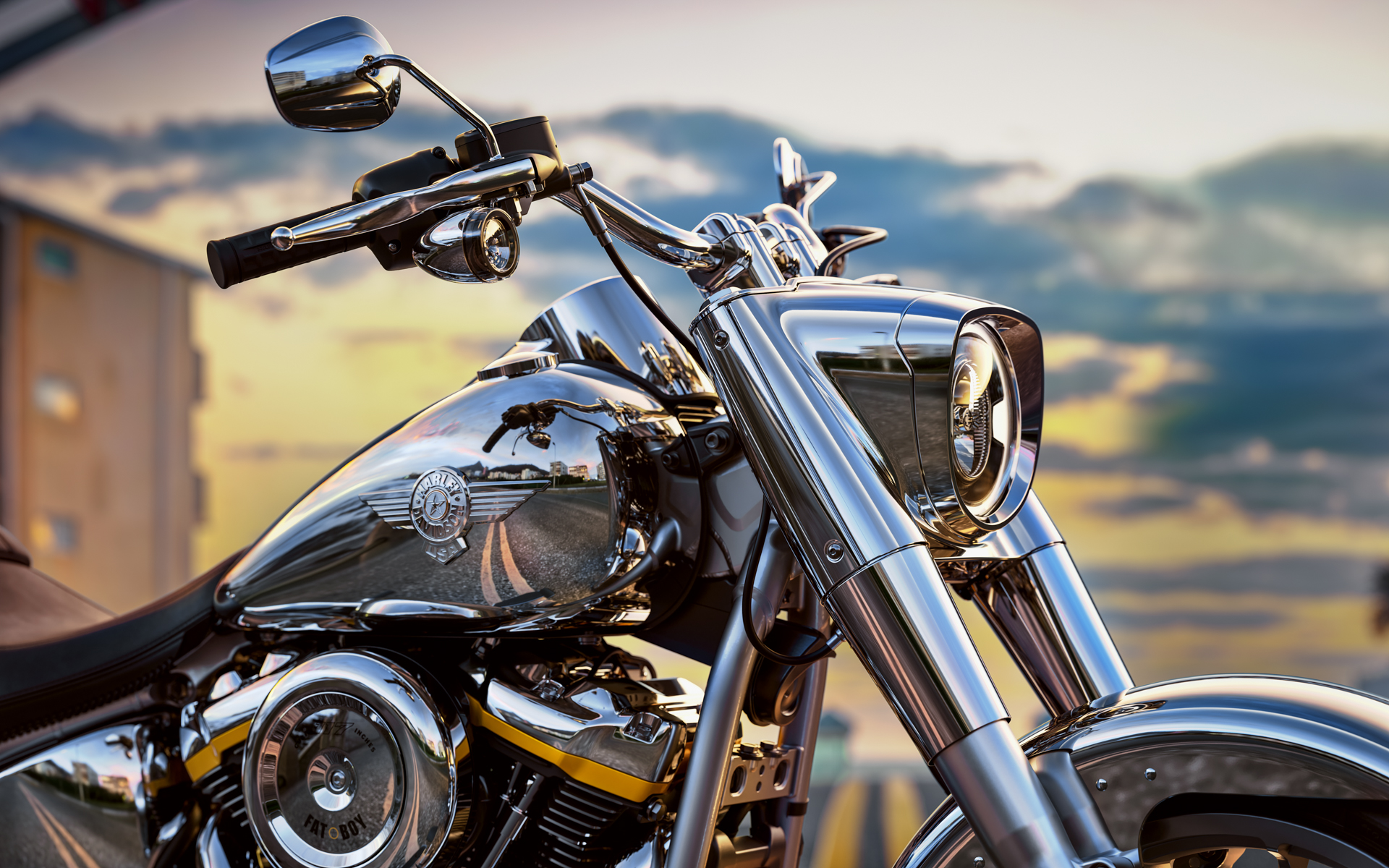 各部が鏡面風のリフレクション仕上げとなる