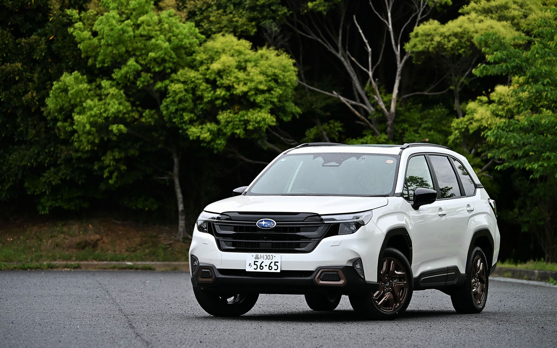 新型フォレスター SPORT EX（419万1000円）。ボディサイズは4655×1830×1730mm（全長×全幅×全高）、ホイールベースは2670mm。車両重量は1640～1660kg