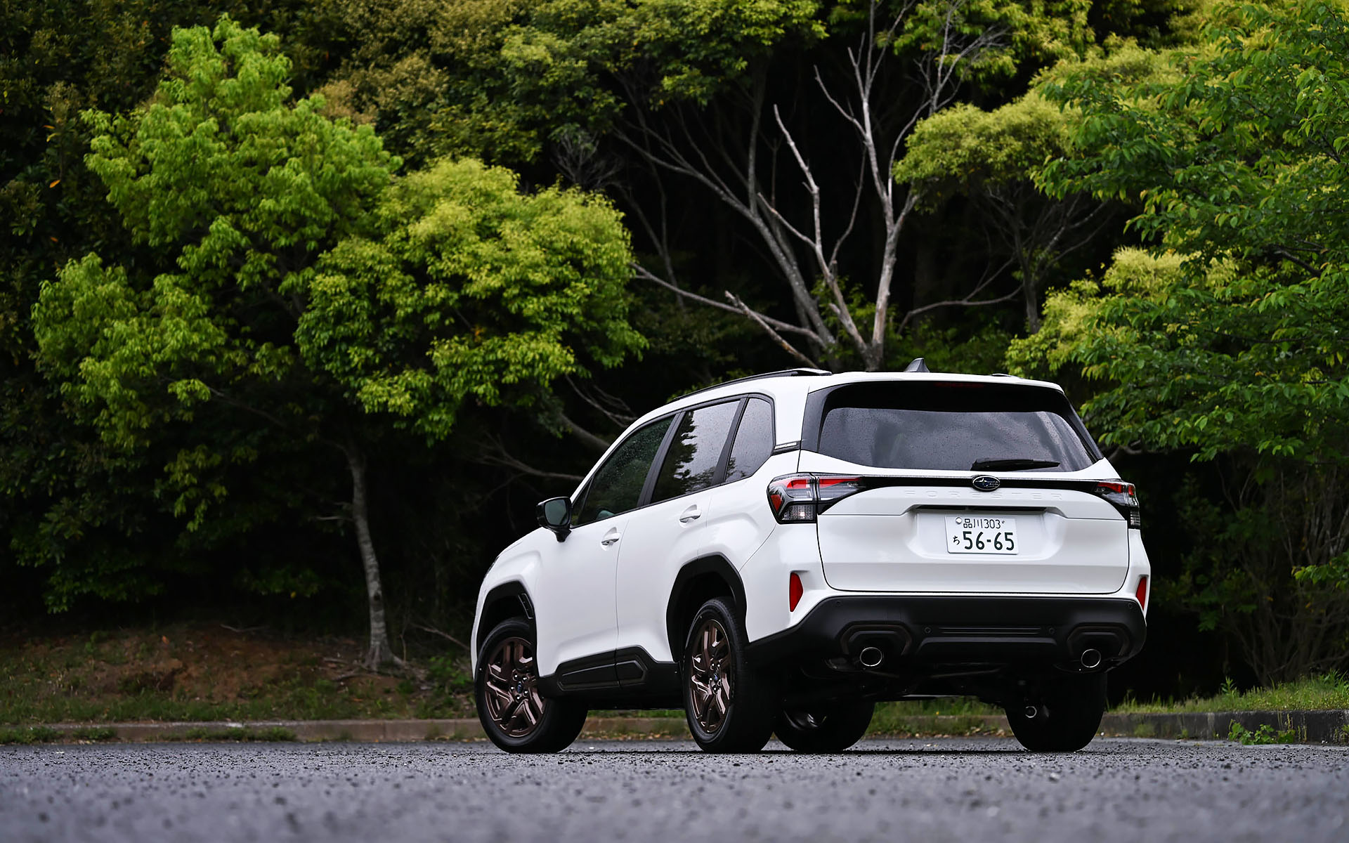 新型フォレスター SPORT EX（419万1000円）。ボディサイズは4655×1830×1730mm（全長×全幅×全高）、ホイールベースは2670mm。車両重量は1640～1660kg