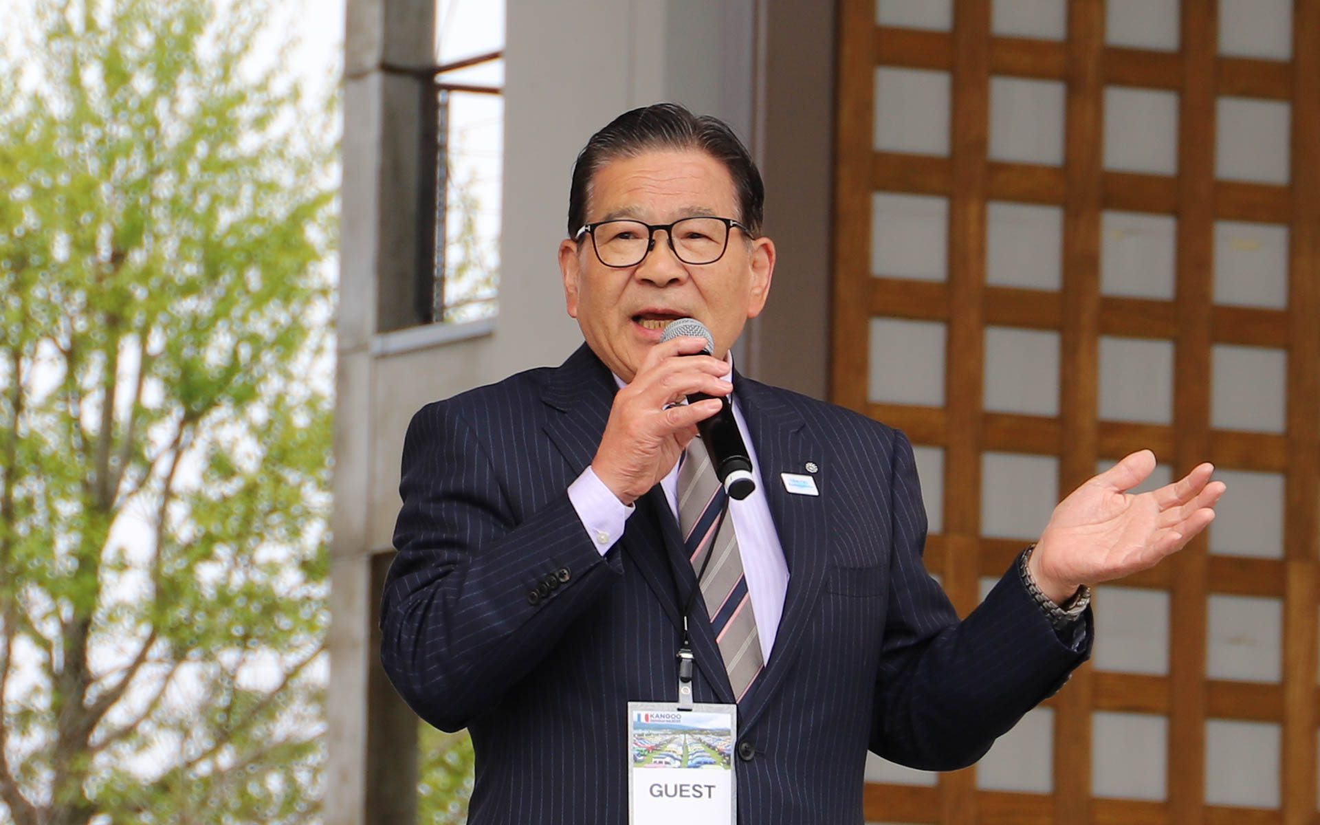 山中湖村長の高村正一郎氏もあいさつを行なった