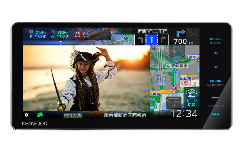 2025年最新地図更新済ケンウッド彩速ナビMDV-L407W新品バッカメラ付き 彩速ナビ用（MDV-Z905/M805/L505他） 2025年 地図更新ソフト KNA