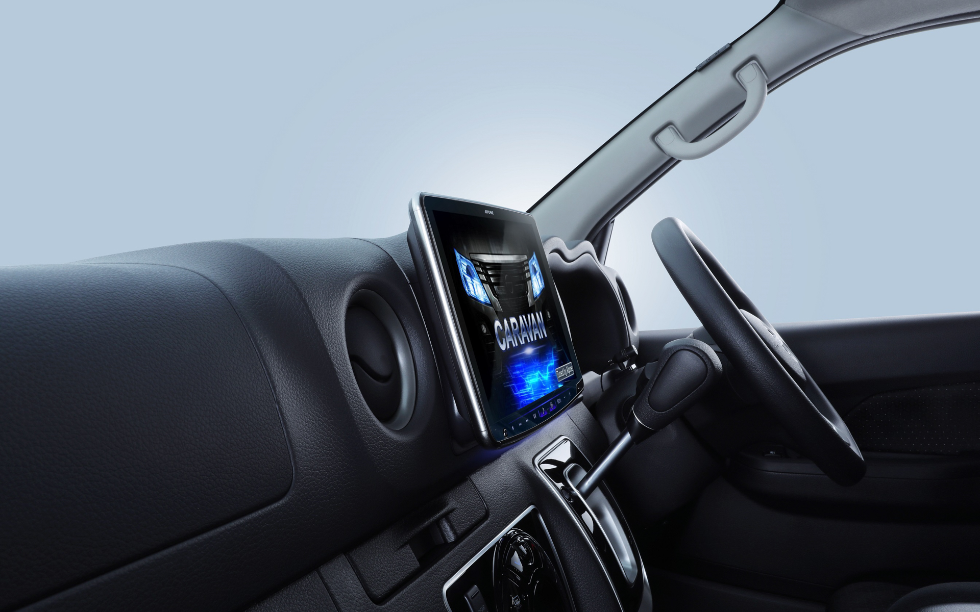 インパネシフトのATセレクターとディスプレイのクリアランスをしっかり確保