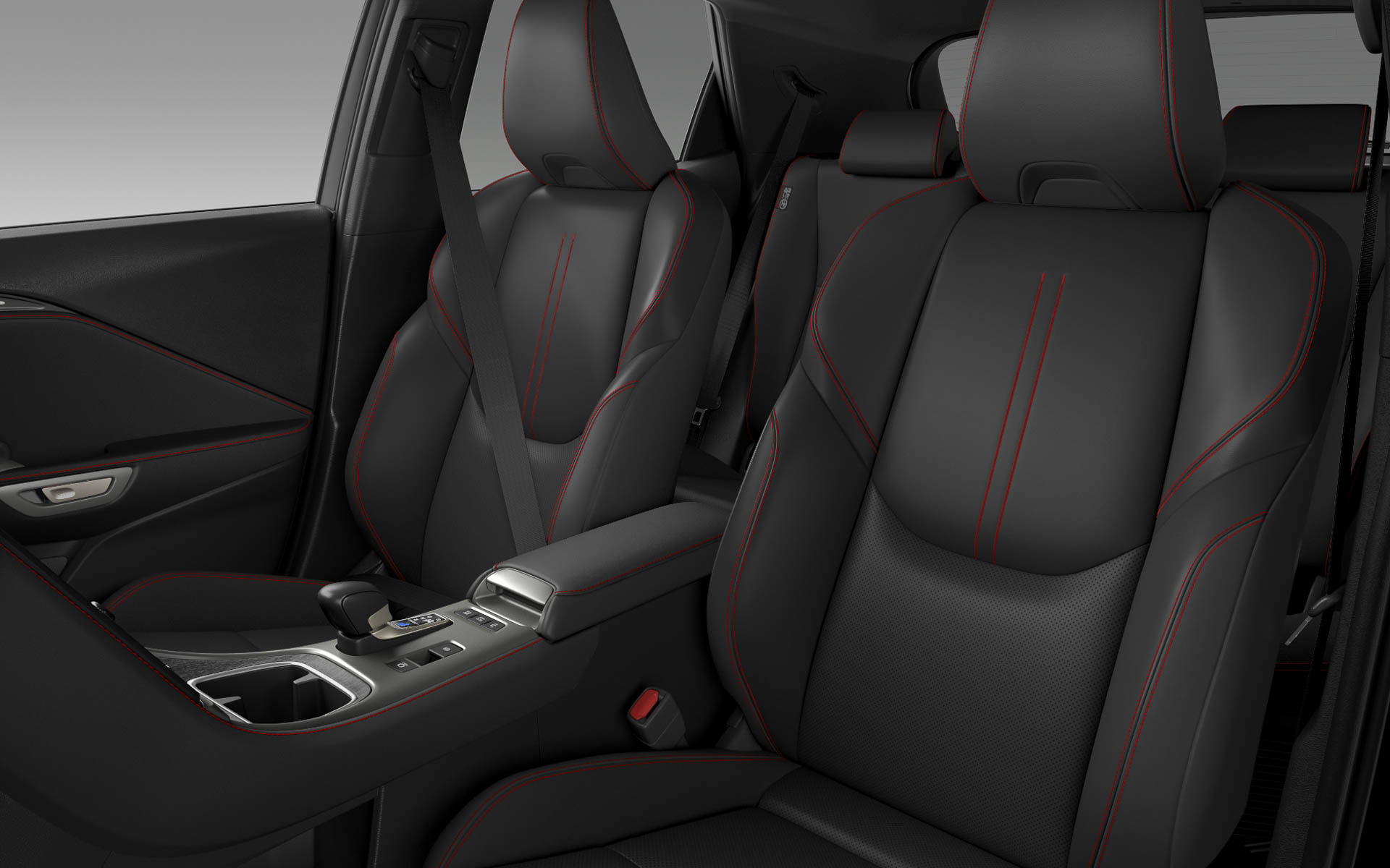 インテリアカラー：ブラック＆レッドステッチ