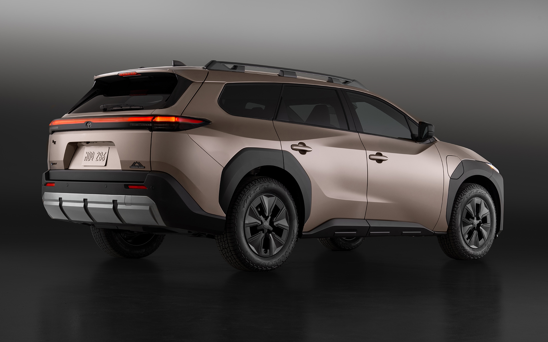 bZ Woodland（北米仕様）のボディサイズは4830×1860×1620mm（全長×全幅×全高）、ホイールベースは2850mm