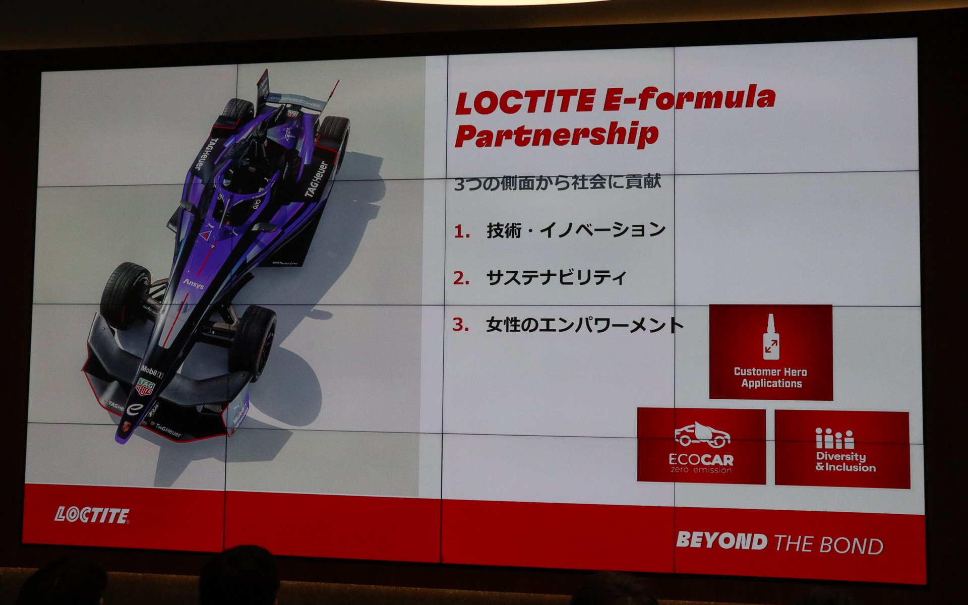 「技術・イノベーション」「サステナビリティ」「女性のエンパワーメント」の3点を活動目標に設定