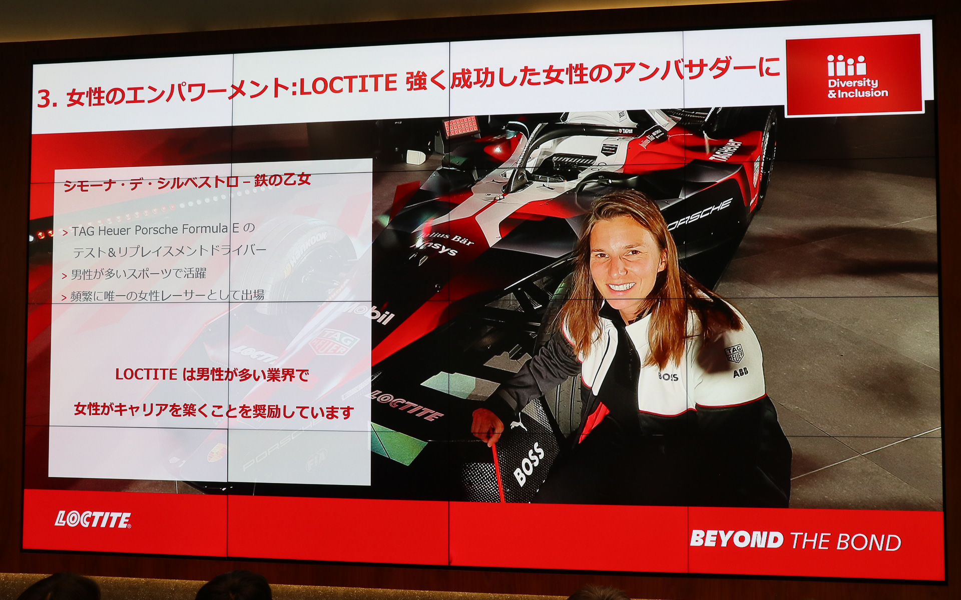 LOCTITEとしてもシモーナ・デ・シルベストロ選手を強く成功した女性のアンバサダーとして起用