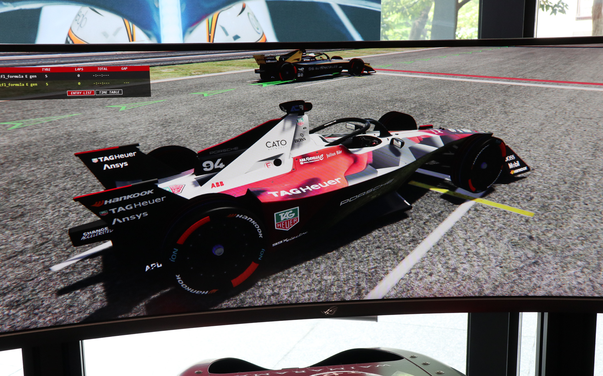 シミュレーター内のポルシェ 99X エレクトリックはGEN3仕様