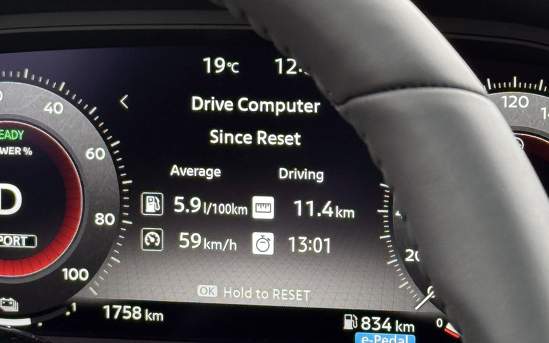 その結果、第3世代e-POWERでは5.9L/100km（約16.9km/L）というアベレージ結果に