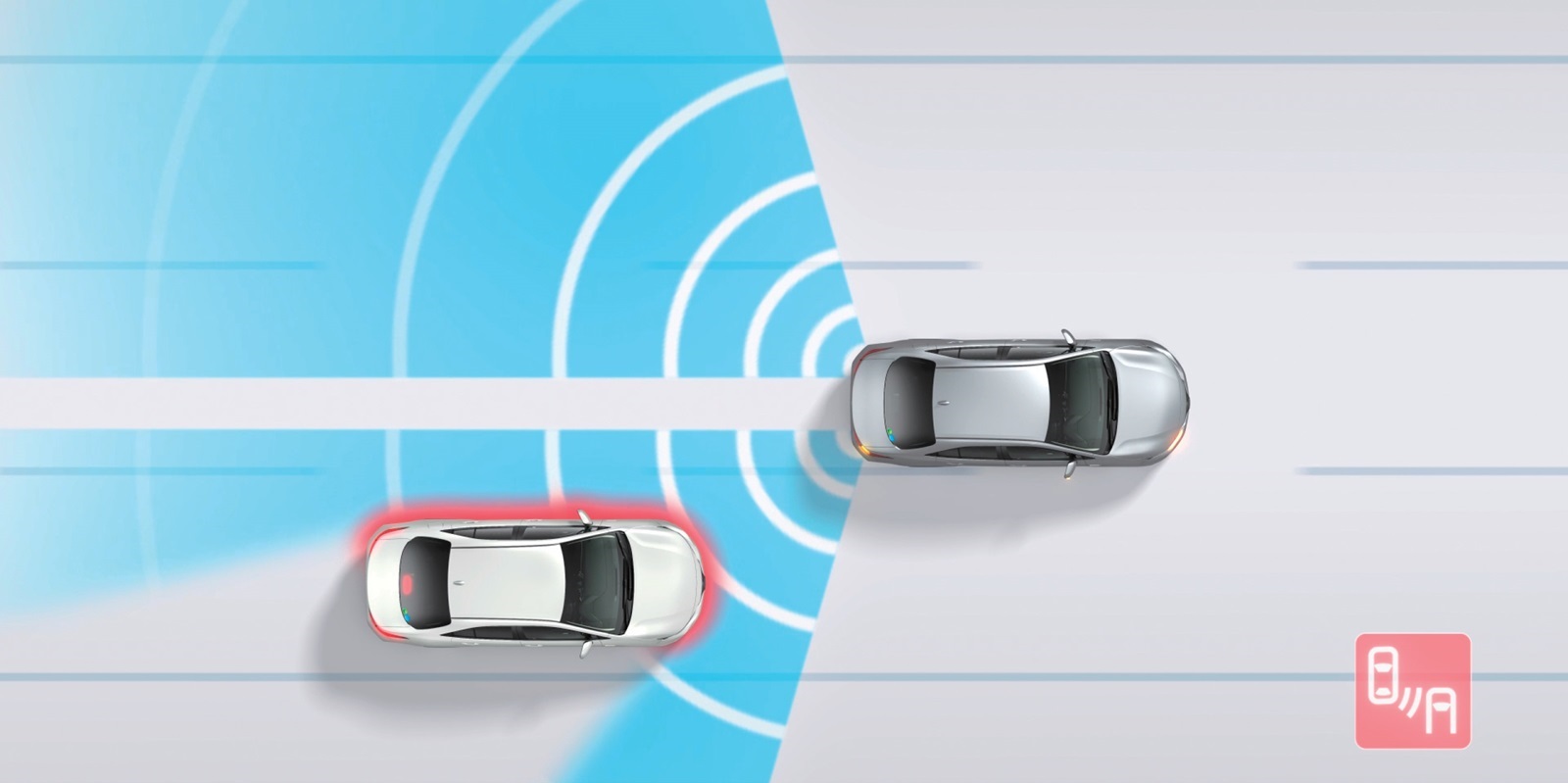 ブラインドスポットモニター作動イメージ