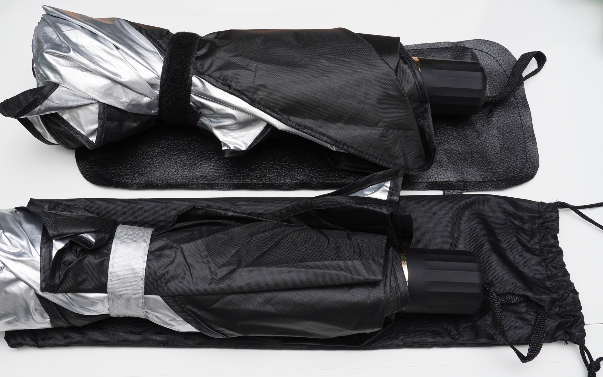 下がダイソーで買ったもので、上は別の通販サイトで買ったもの。収納袋以外はほぼ同じものだった