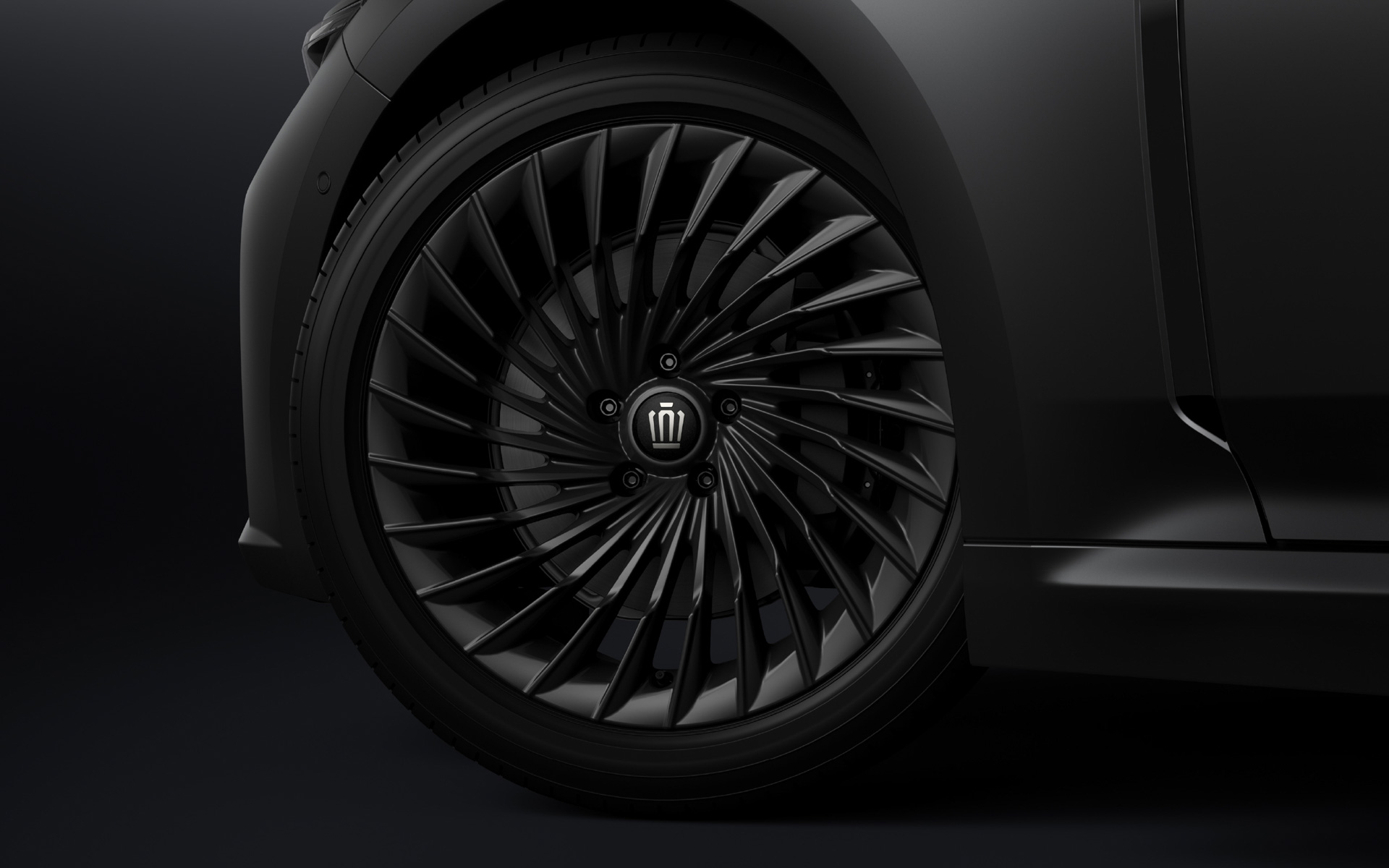 245/45ZR20タイヤ＆20×8.5Jアルミホイール（マットブラック塗装）