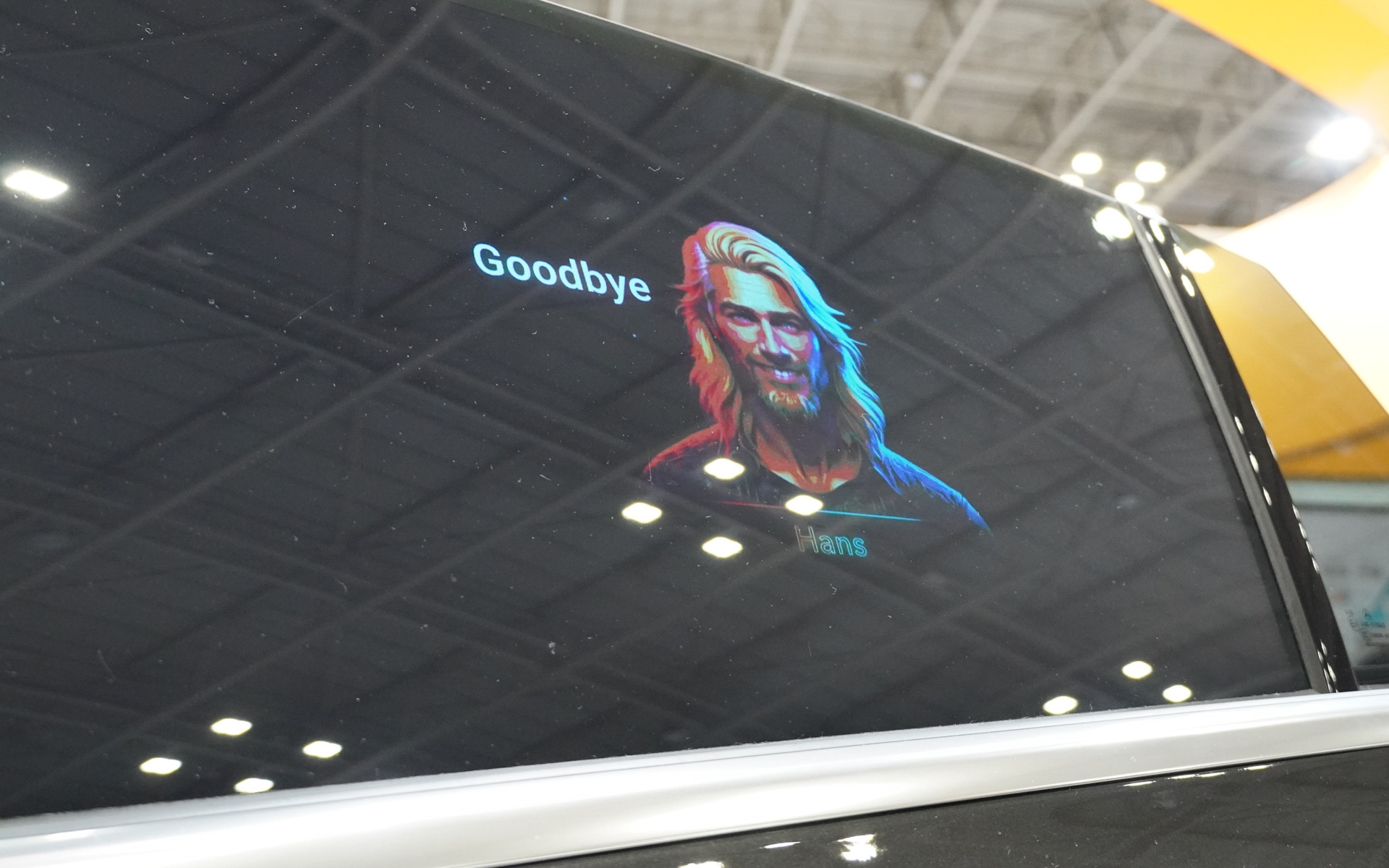 クルマを降りたあとのメッセージ