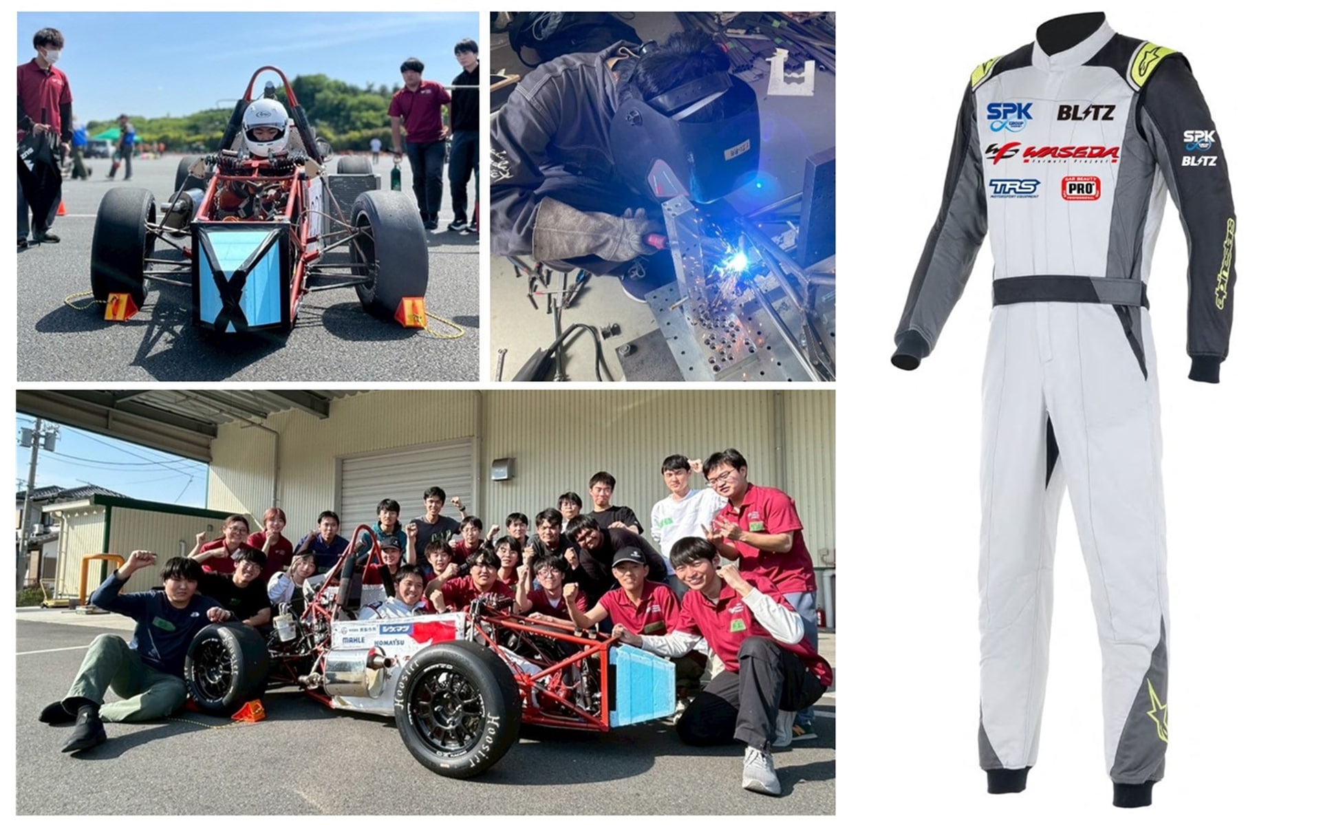 SPKやBLITZが早稲田大学の学生フォーミュラチームのサポートを発表