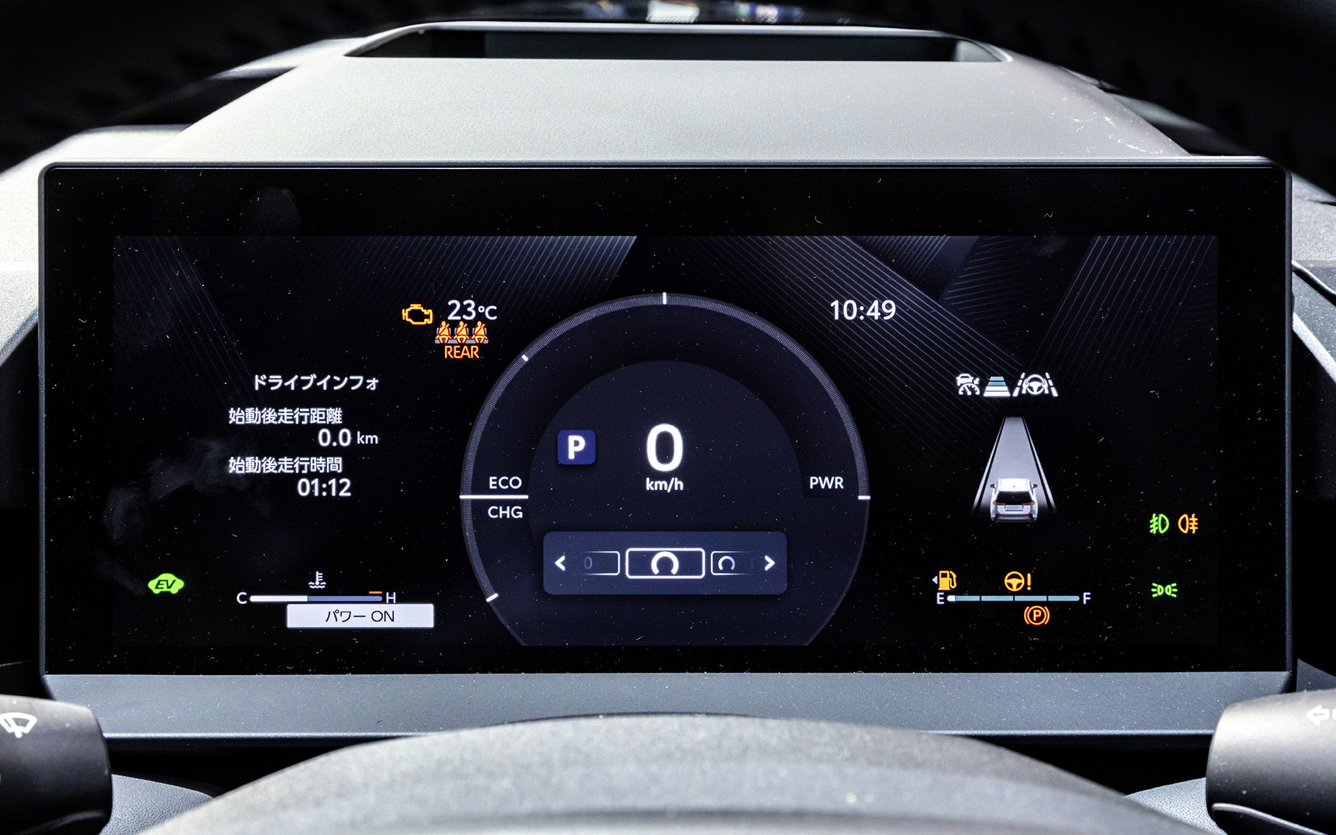 デジタルメーターはさまざまなスタイルの表示が可能