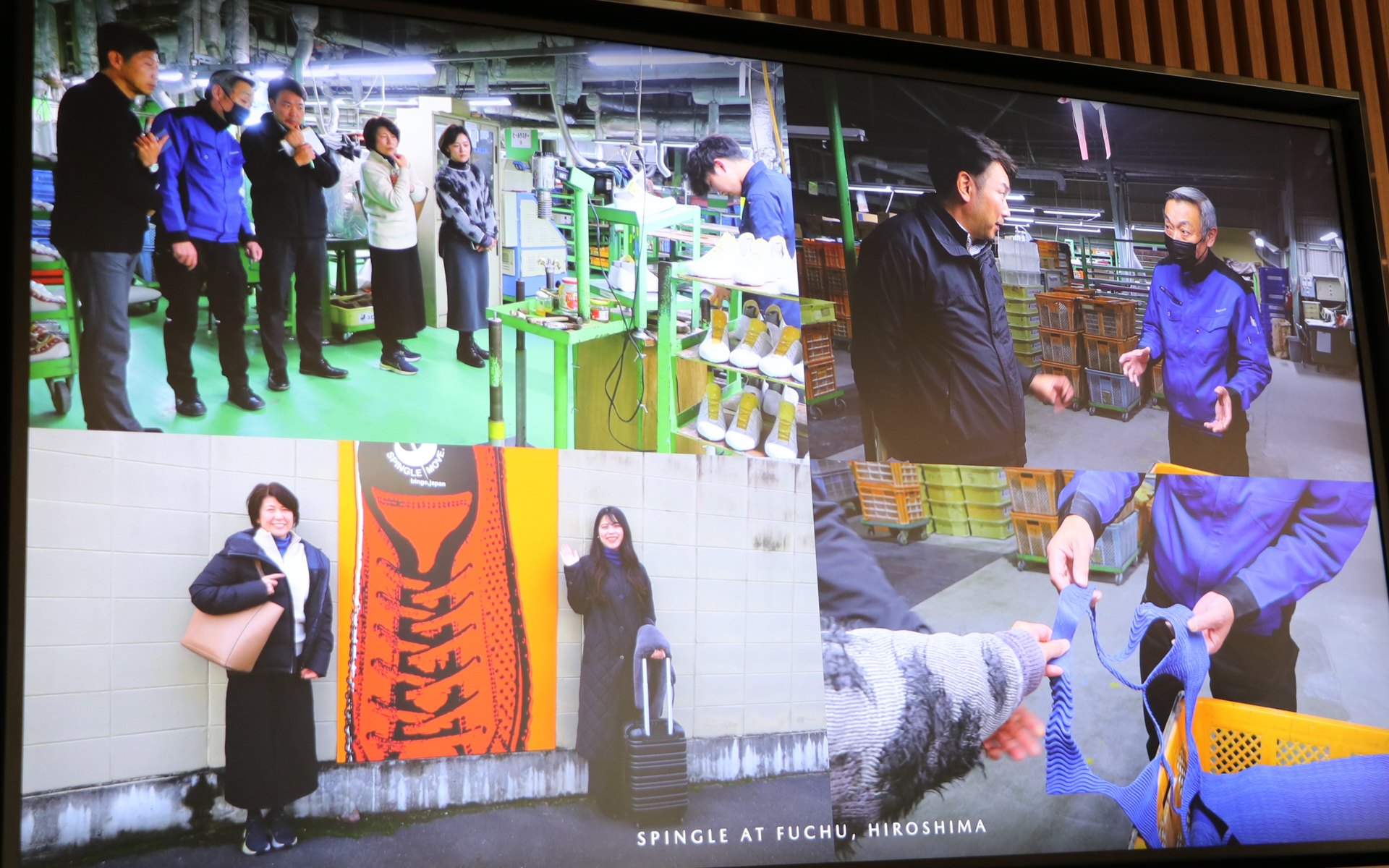 まずはマツダのスタッフがスピングルカンパニーを訪問