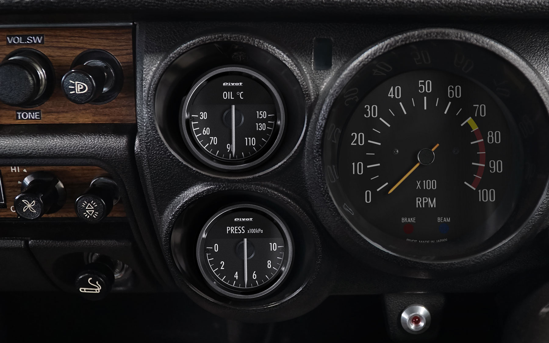 “ハコスカ”への装着イメージ