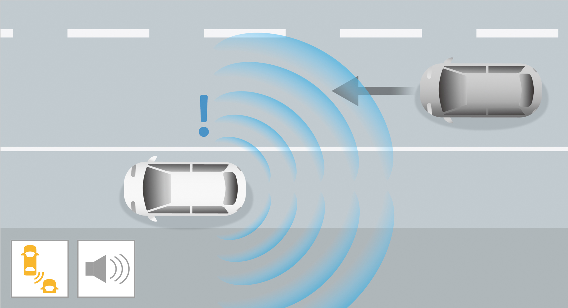 降車時車両接近警報イメージイラスト