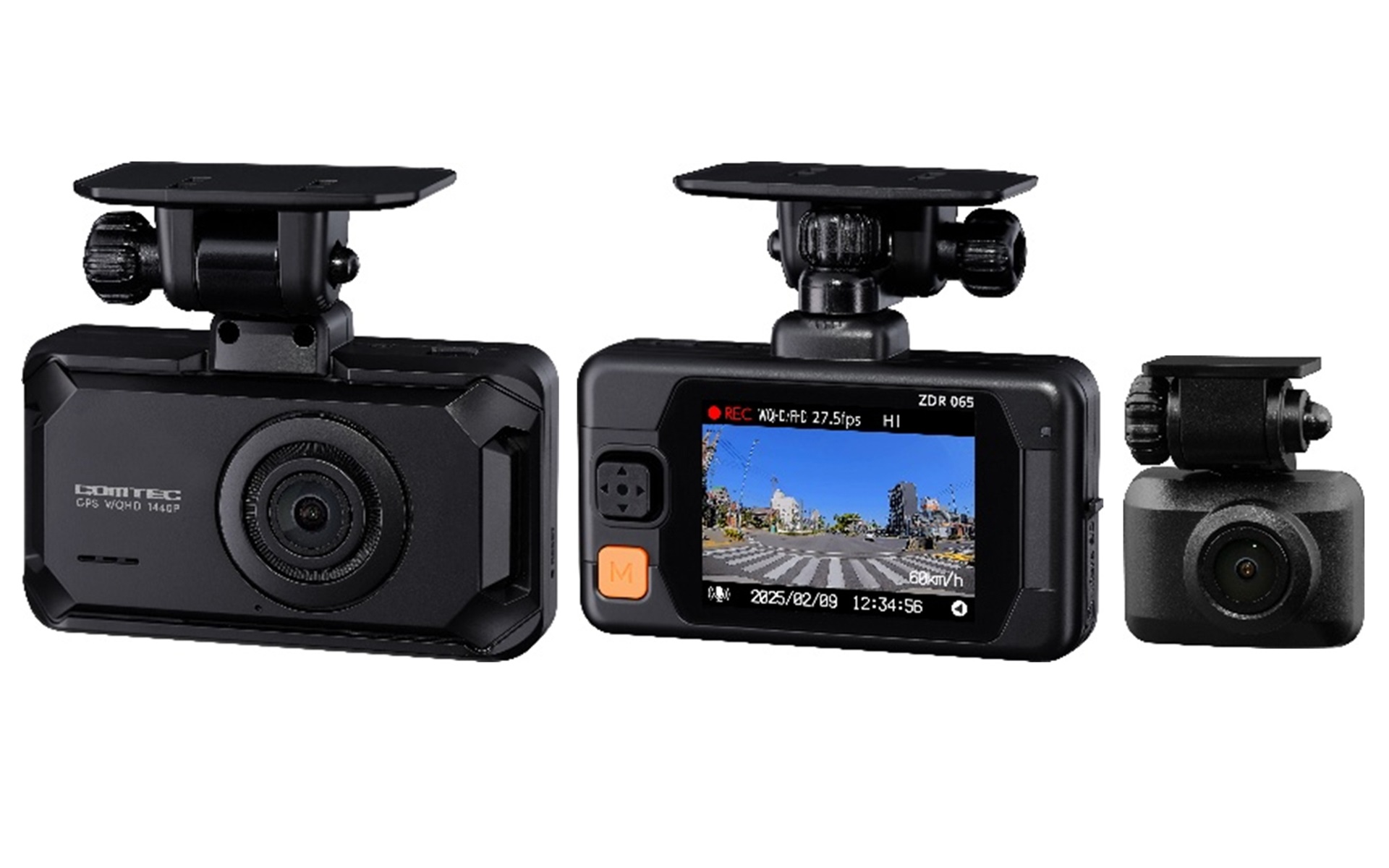 コムテックの前後2カメラドライブレコーダー「ZDR065」が登場