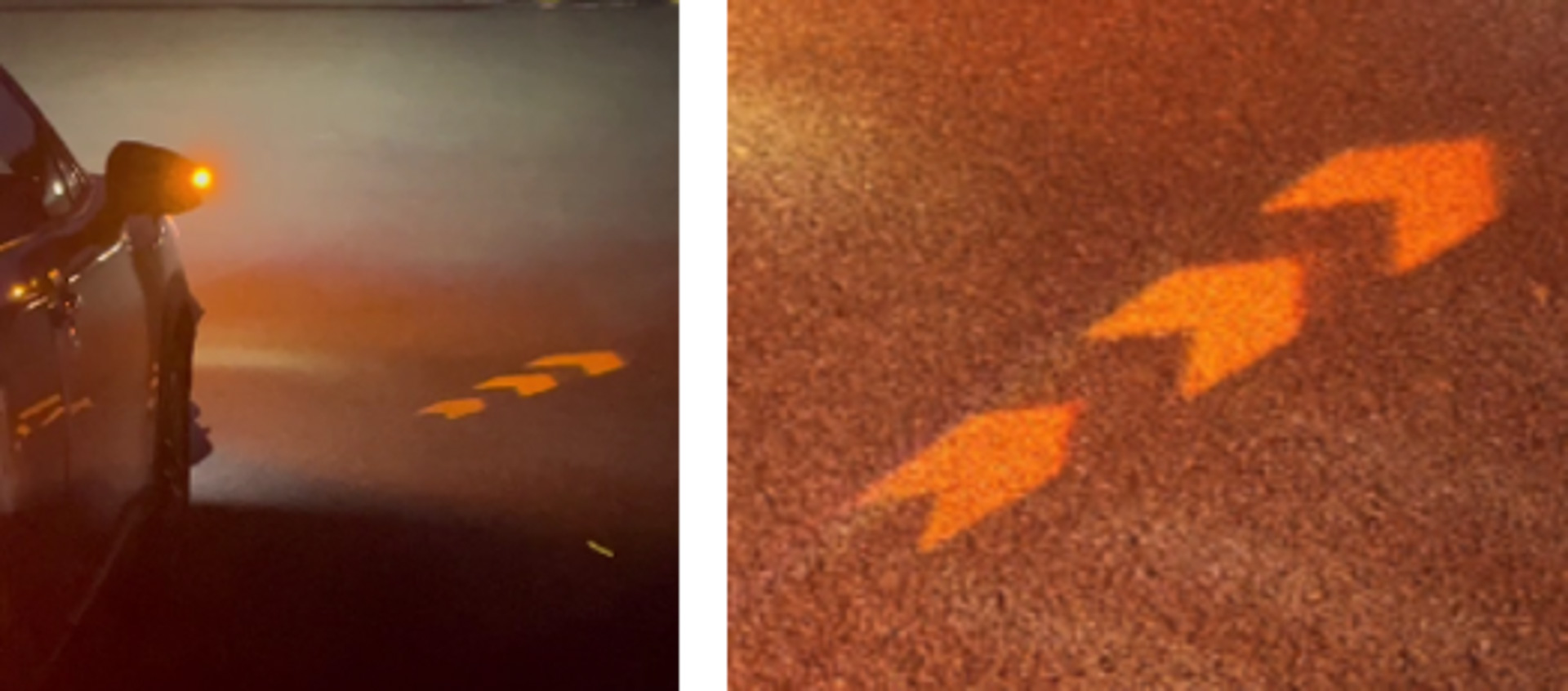 シグナルロードプロジェクション作動イメージ