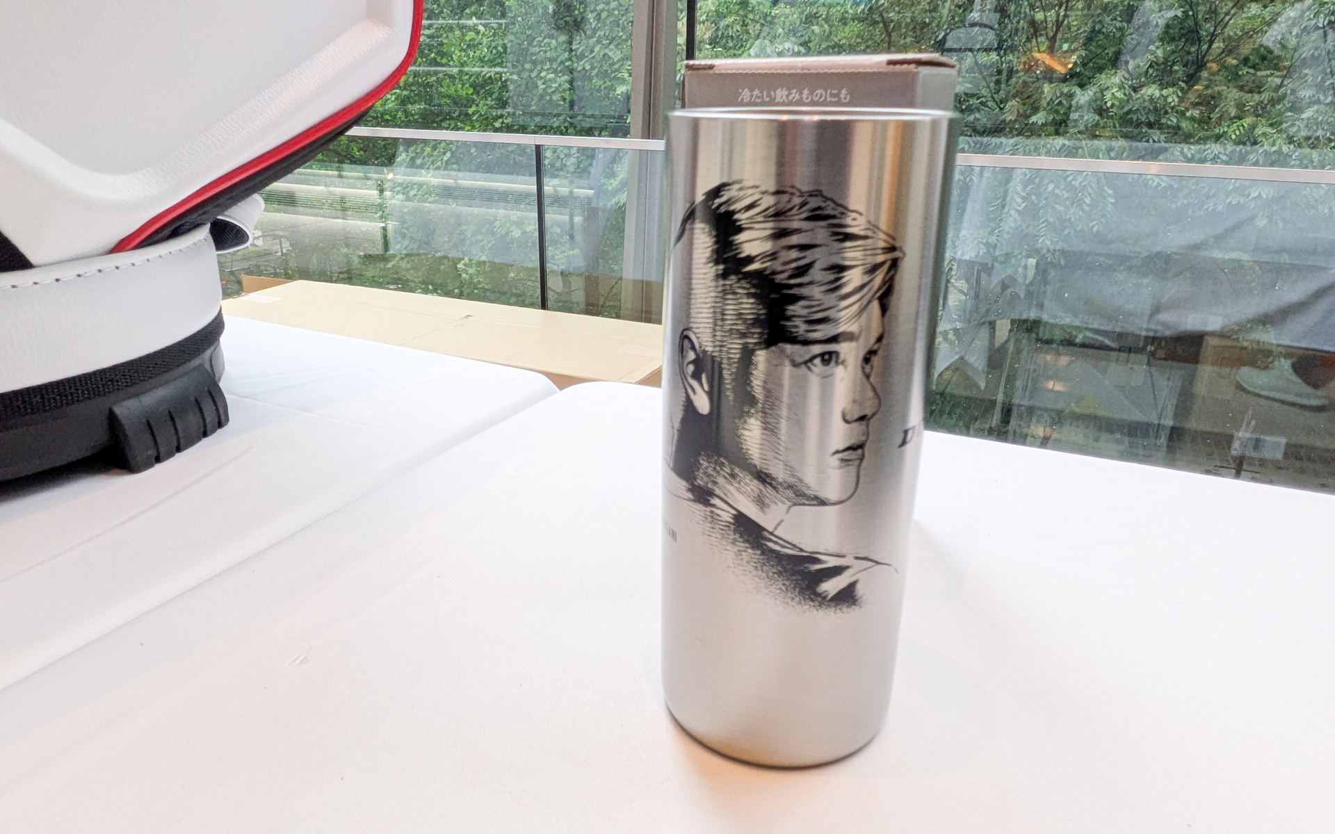 大谷翔平選手の描かれたタンブラーは非売品