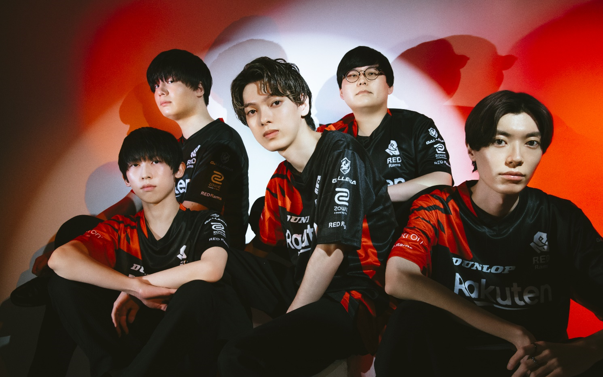 プロeスポーツチーム「RED Rams」のメンバー