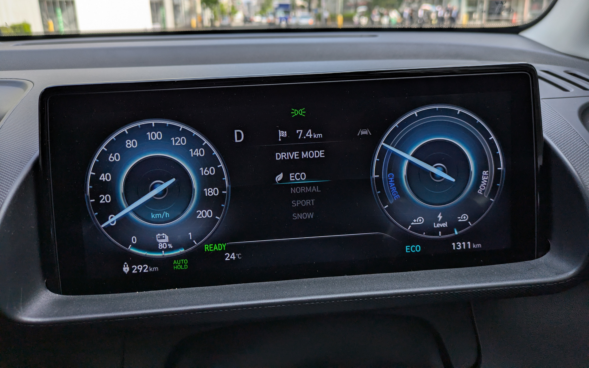 エコモードの画面