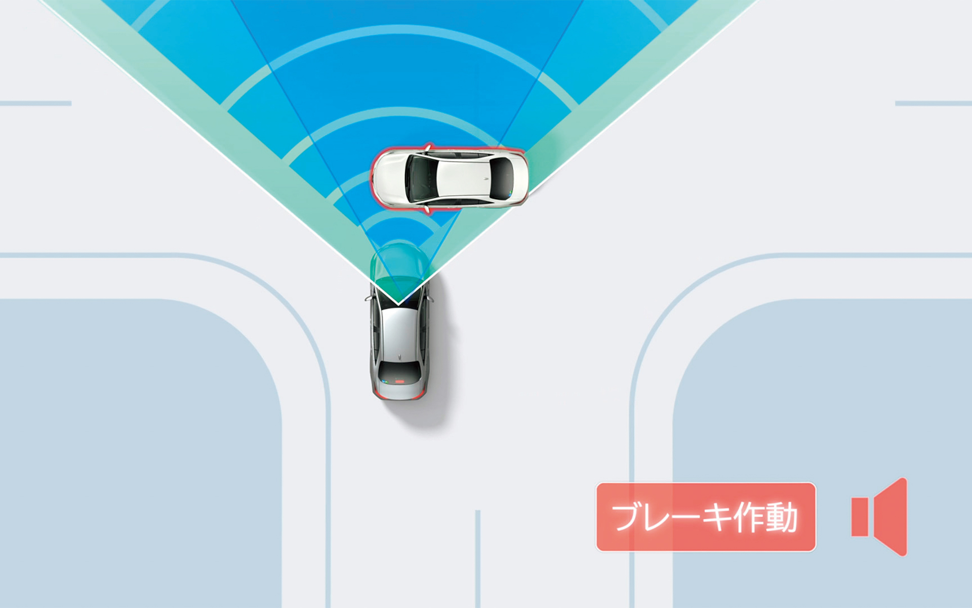 プリクラッシュセーフティ（交差点出会い頭時の車両・自動二輪車検知機能）