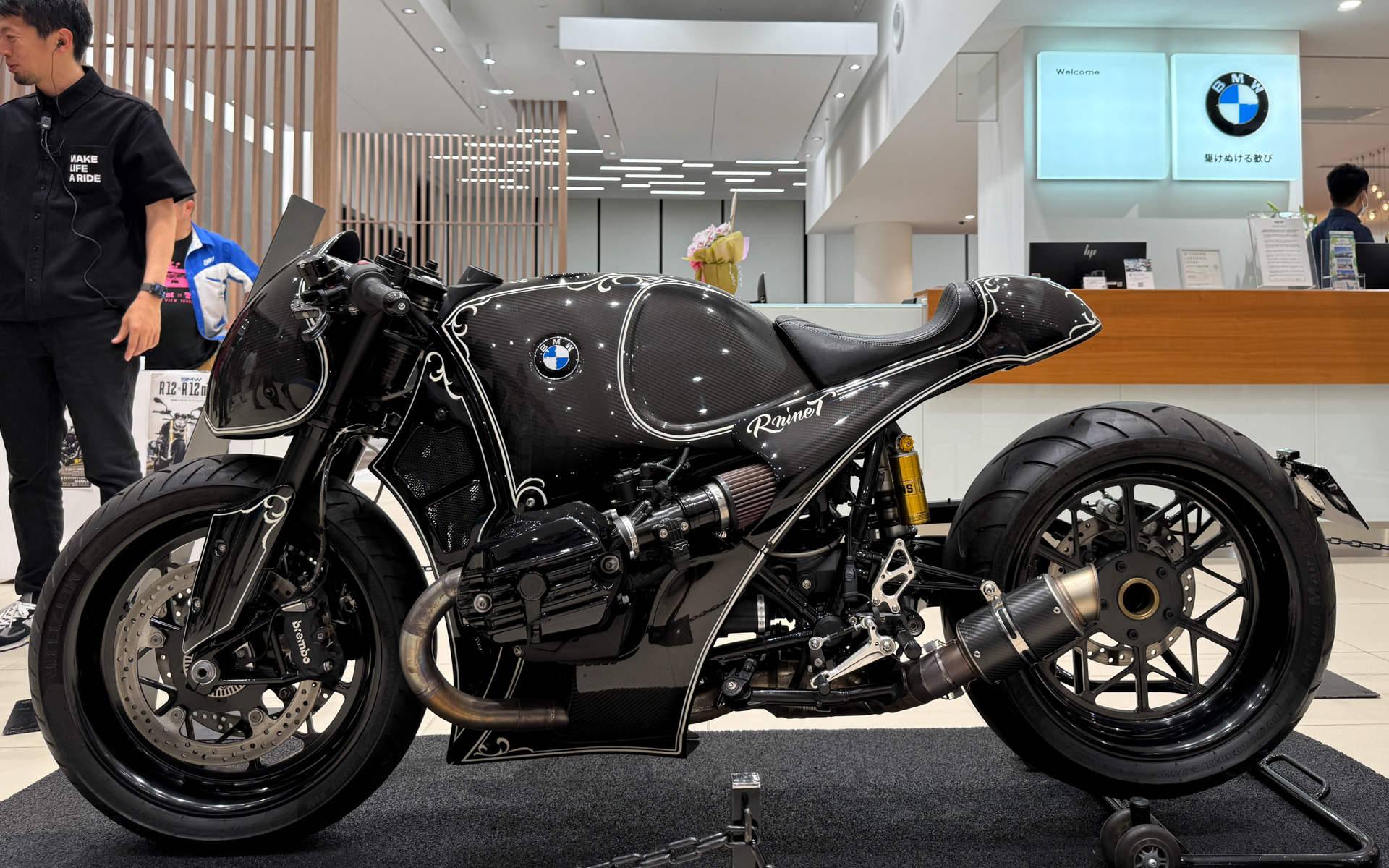 46WORKS、CHERRY'S COMPANY、Wedge motorcycleによるカスタムバイクの特別展示