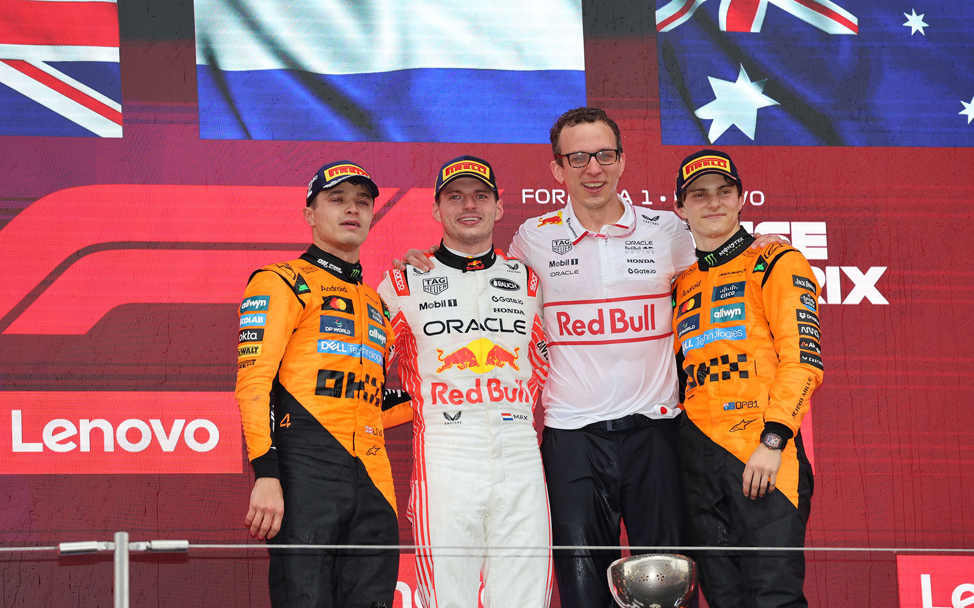2025 FIA F1世界選手権シリーズ Lenovo 日本グランプリレースの表彰台