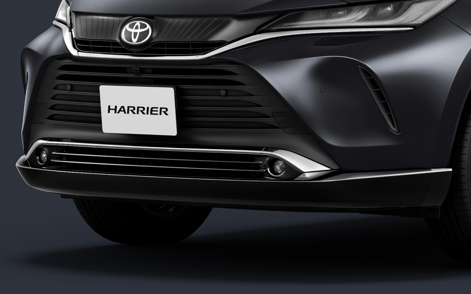 フロントロアグリル・フロントバンパーロア（いずれも艶あり黒塗装）