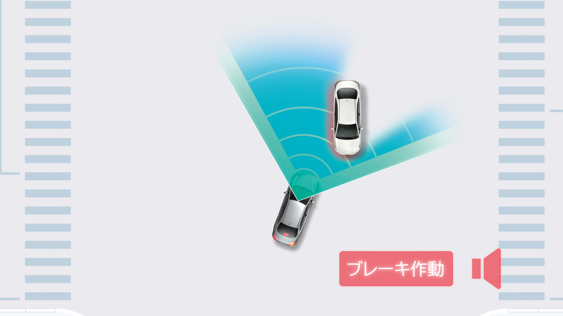 「交差点」右折時の対向直進車・右左折時の横断歩行者・自転車運転者検知機能
