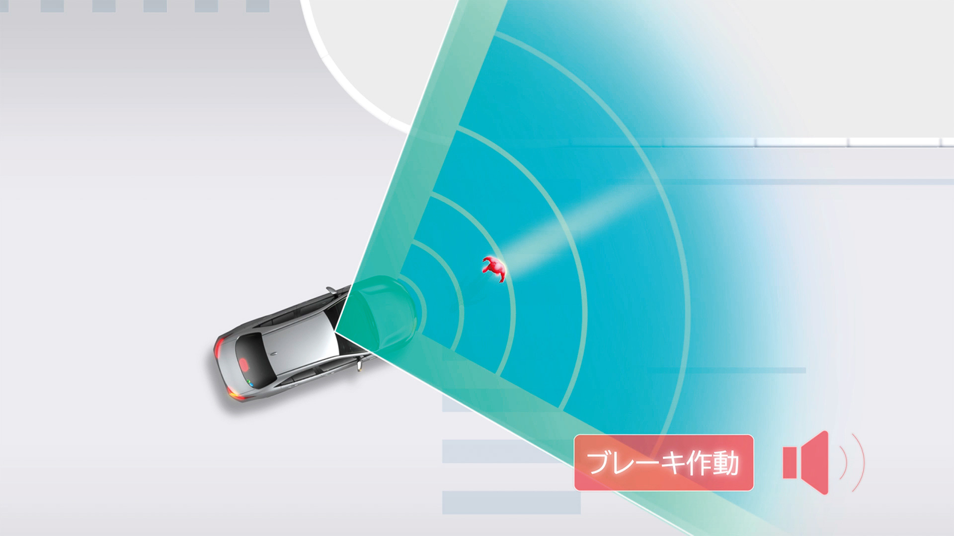 「交差点」右折時の対向直進車・右左折時の横断歩行者・自転車運転者検知機能