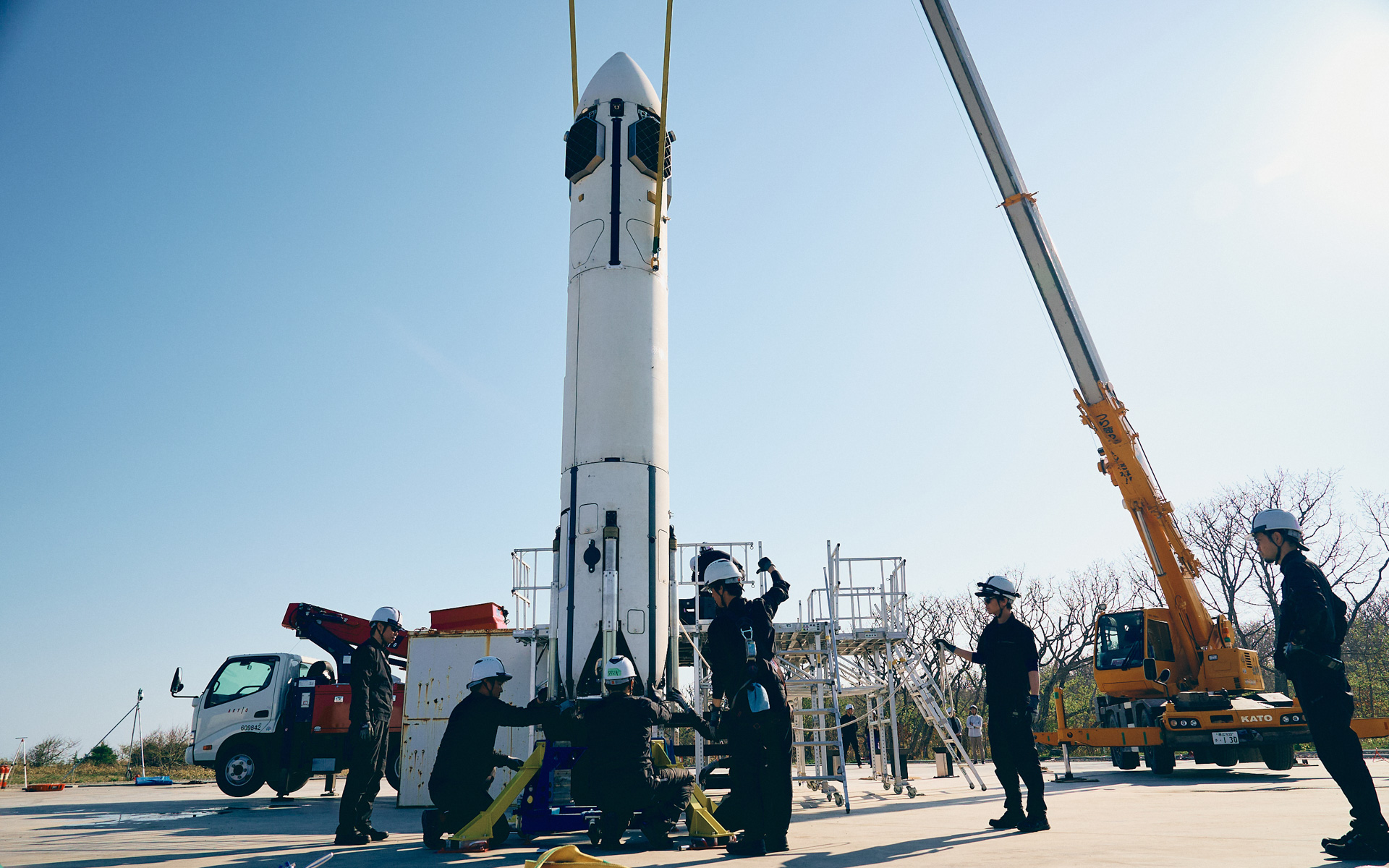 ホンダが自社開発した再使用型ロケットの実験機