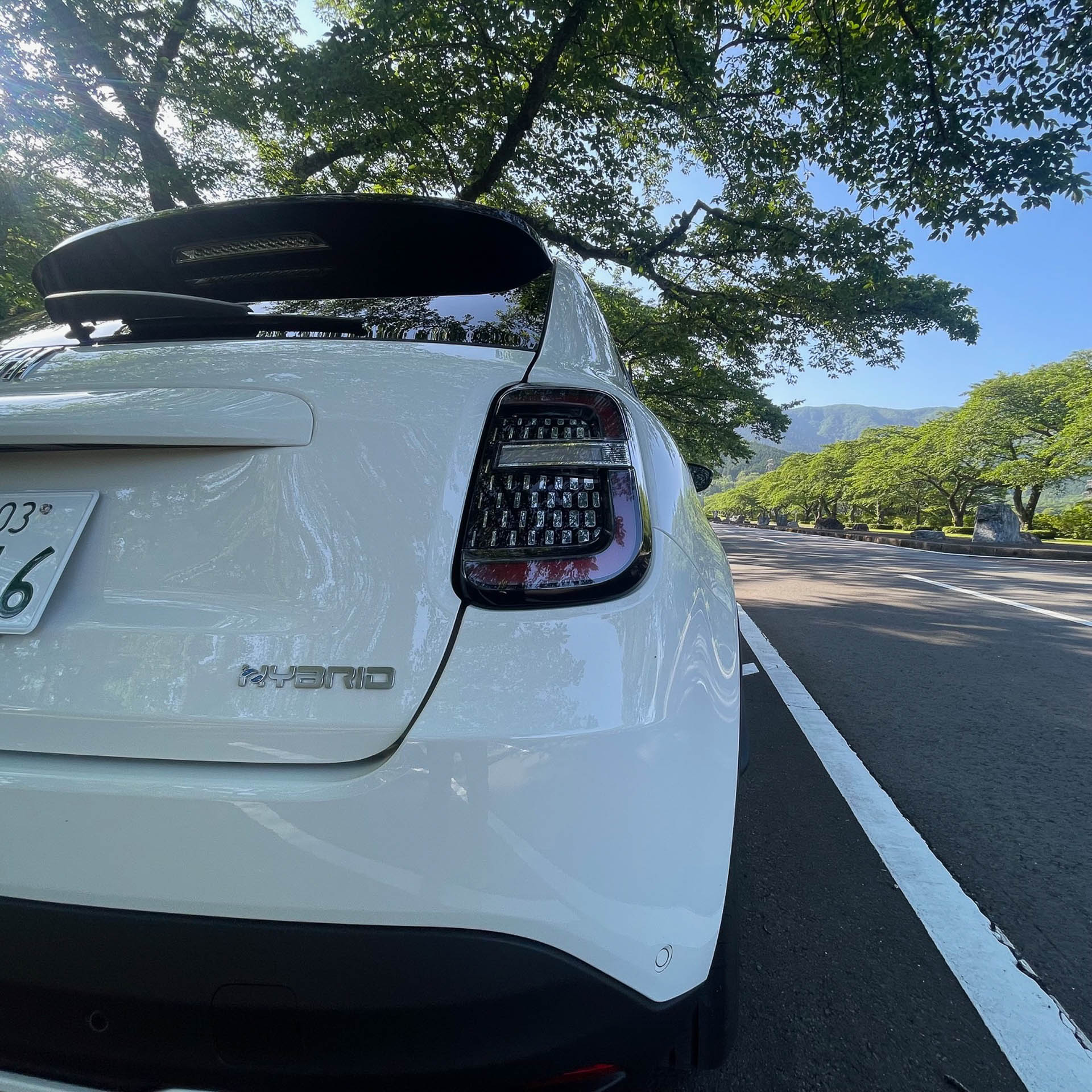 リアエンドの後退角は初代500から変わらない黄金比だそう。確かにそっくりだ。ちゃんと存在感を出しているのが素晴らしい