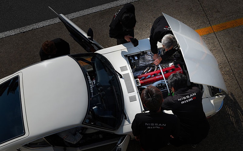 筑波サーキットでのテストの模様