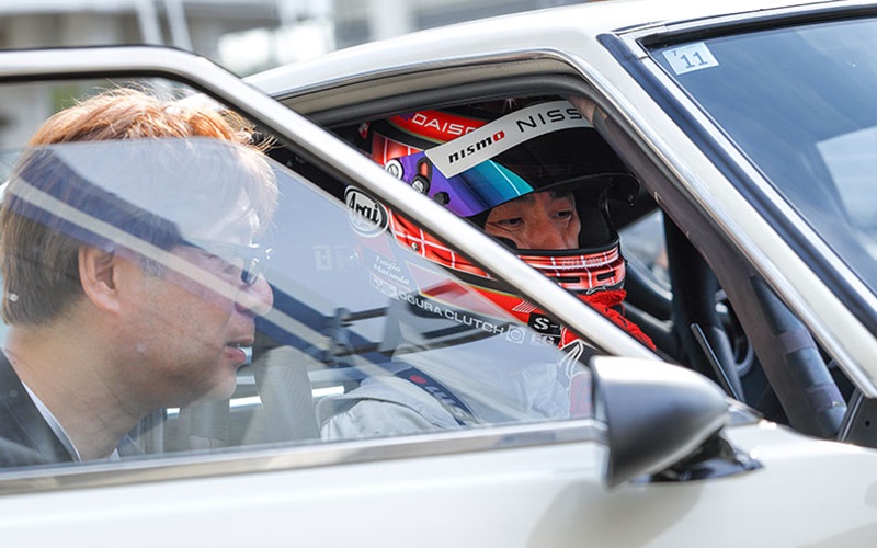 筑波サーキットでのテストの模様