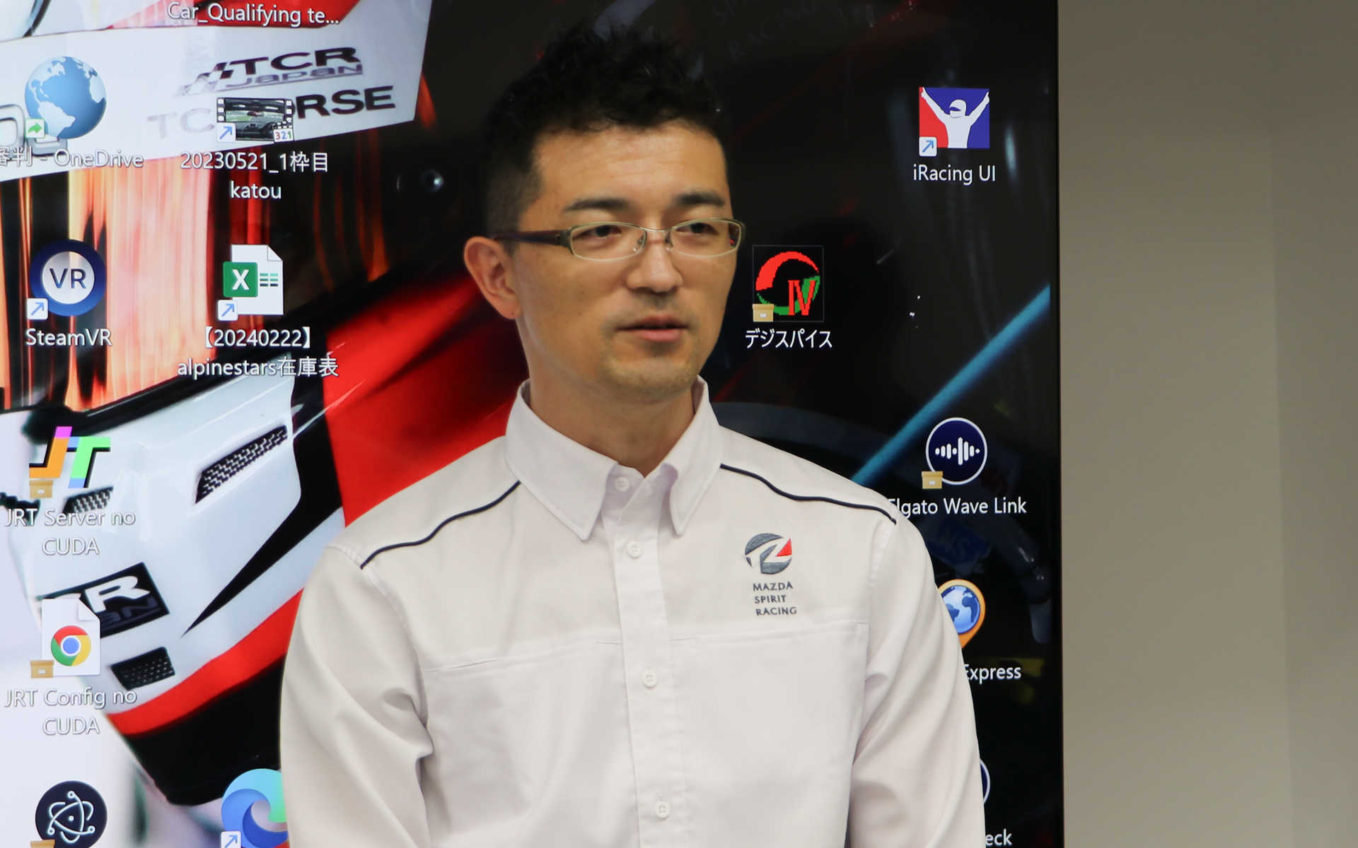 チャレンジプログラムを統括しているマツダ株式会社 ブランド体験推進本部 ブランド体験ビジネス企画部 モータースポーツ体験グルーブ 主幹 後藤憲吾氏