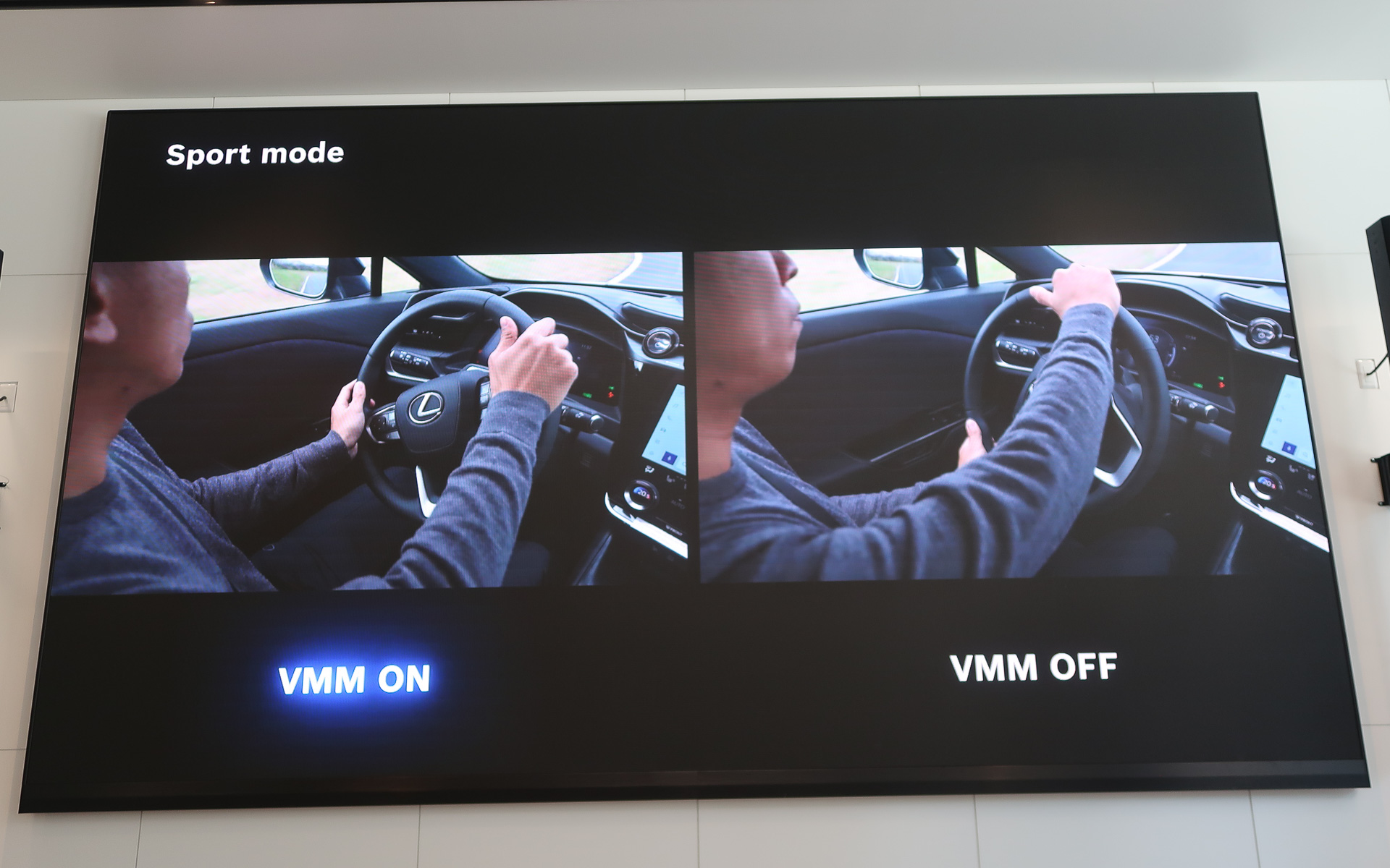 サスペンションとステアリングの最適制御で走行性能を高めるスポーツモード