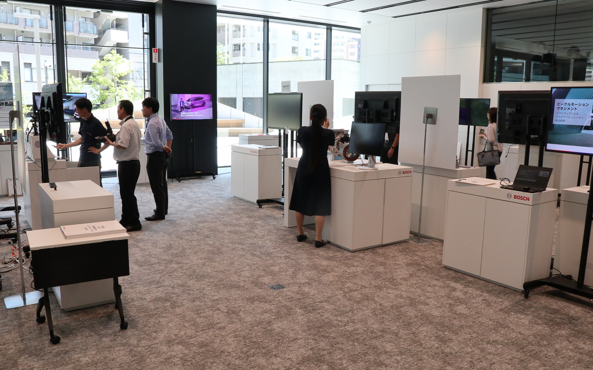 オーディトリアムで実施された「ボッシュ・グループ自社展示会」